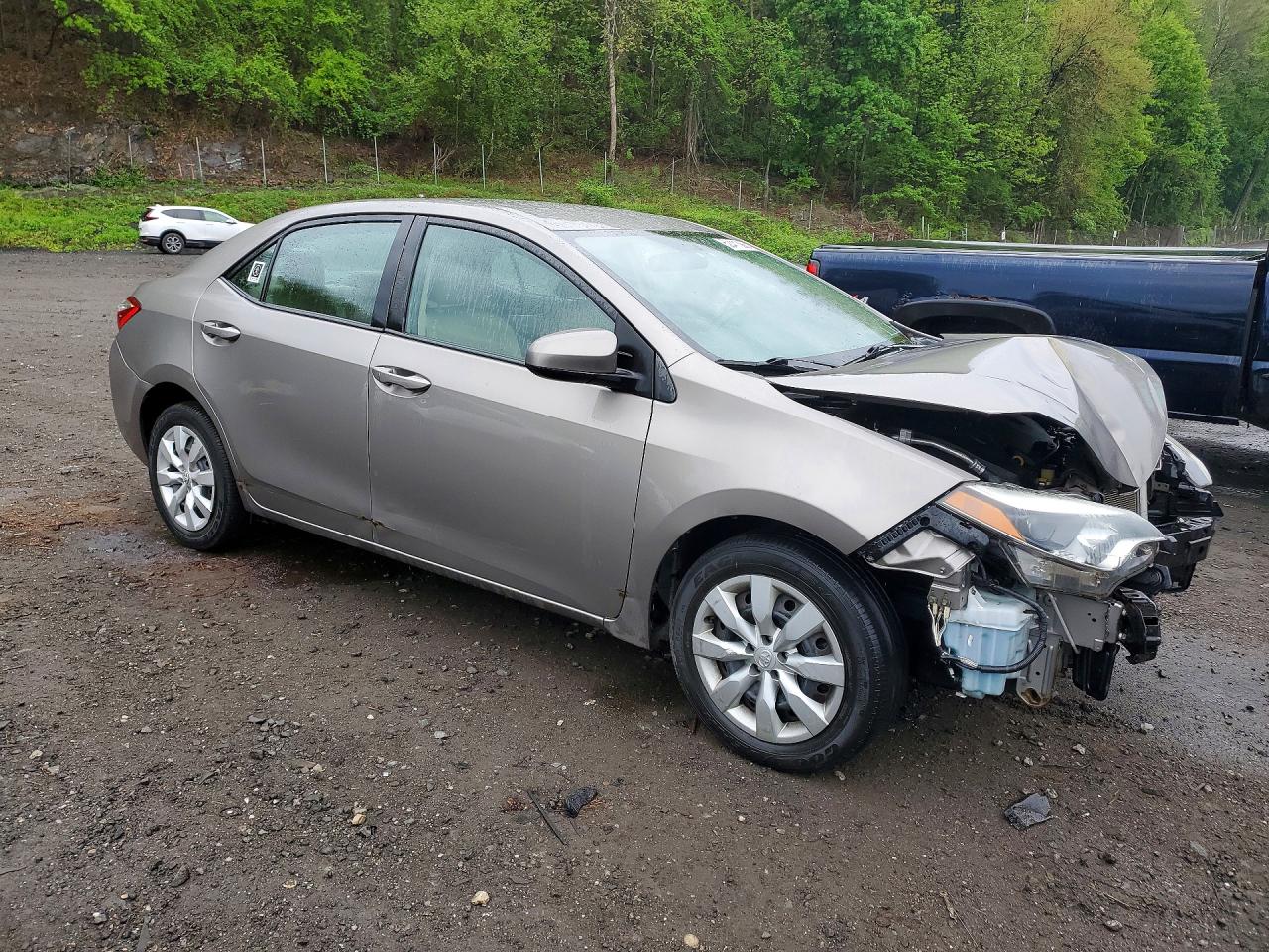2014 Toyota Corolla Le Gray vin: 2T1BURHE2EC163439