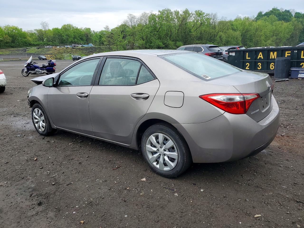 2014 Toyota Corolla Le Gray vin: 2T1BURHE2EC163439