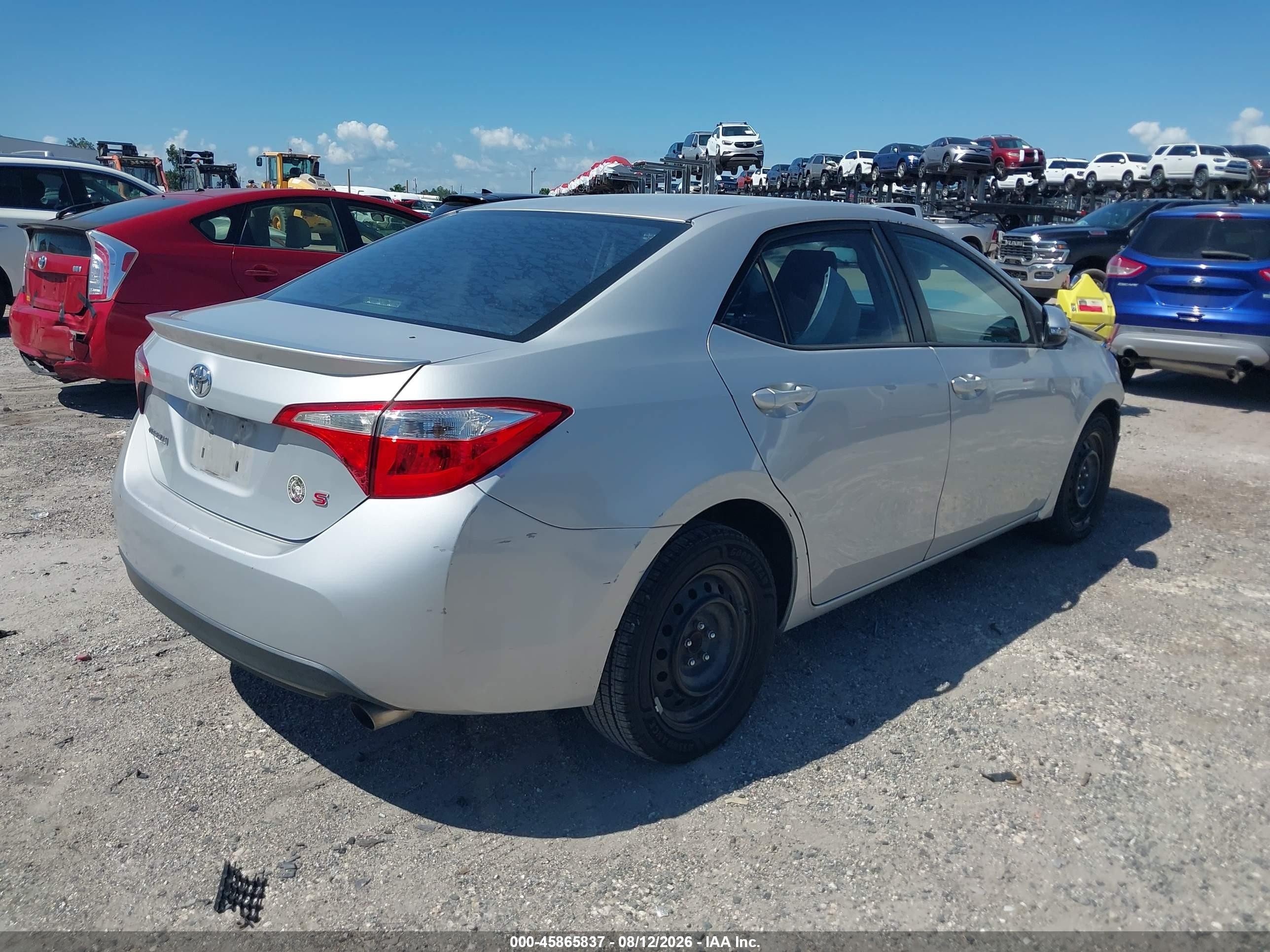 2014 Toyota Corolla S/s Plus/s Premium Silver vin: 2T1BURHE2EC169161