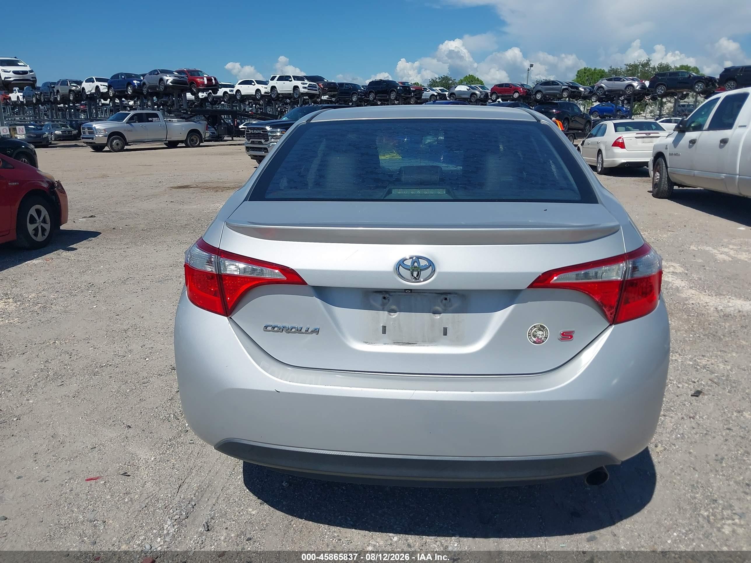 2014 Toyota Corolla S/s Plus/s Premium Silver vin: 2T1BURHE2EC169161