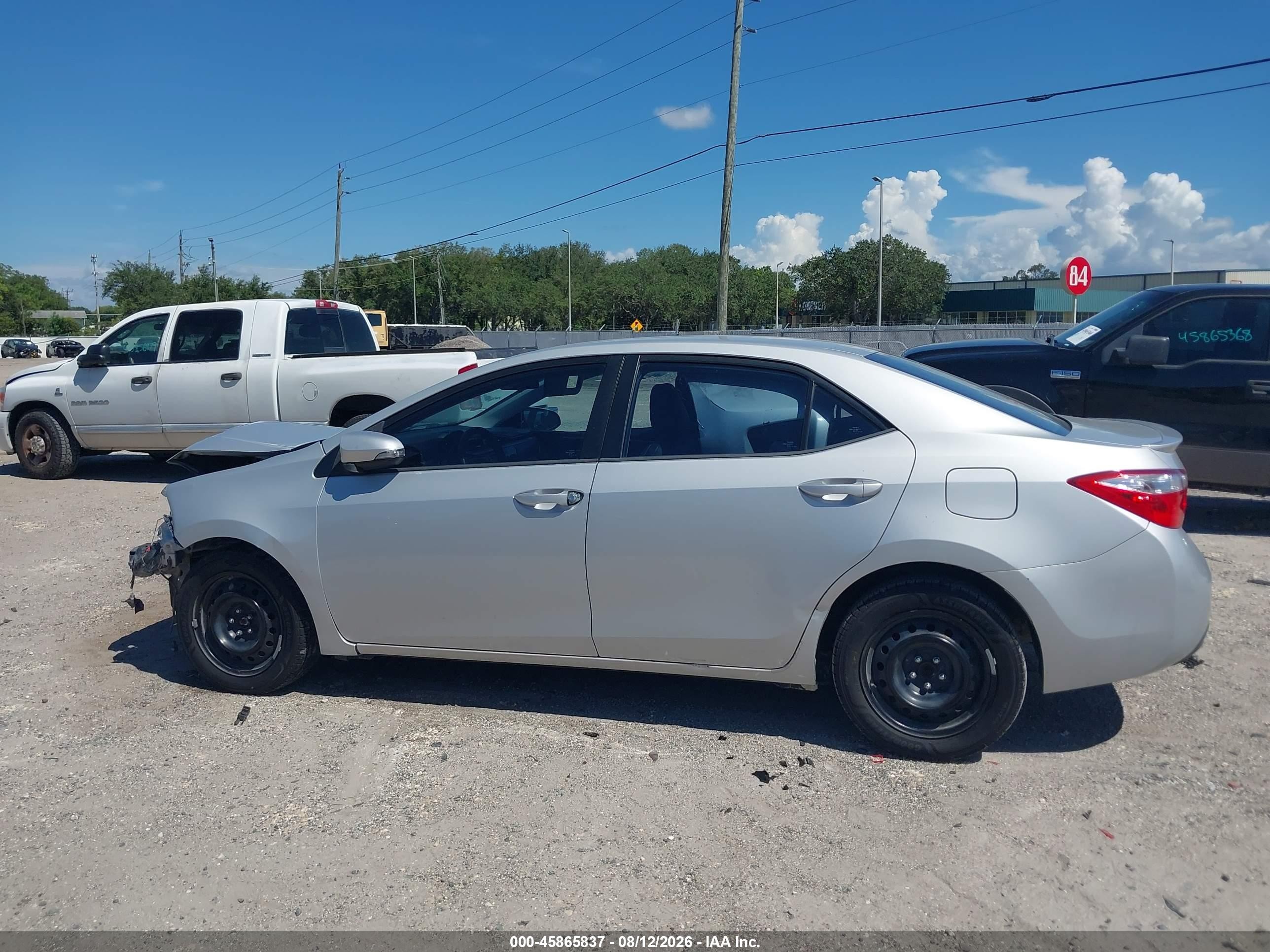 2014 Toyota Corolla S/s Plus/s Premium Silver vin: 2T1BURHE2EC169161