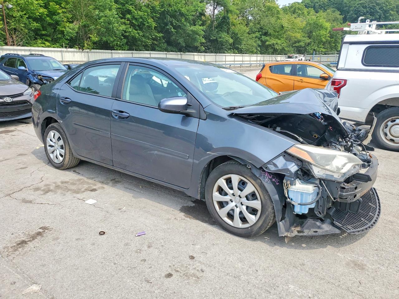 2014 Toyota Corolla Le Blue vin: 2T1BURHE2EC190205