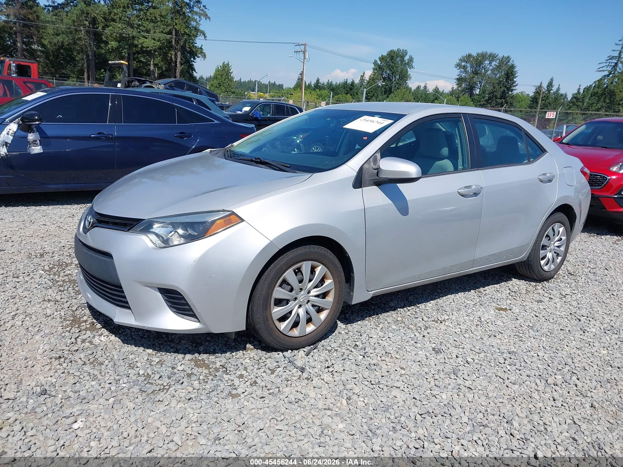 2014 Toyota Corolla Le Silver vin: 2T1BURHE2EC190589