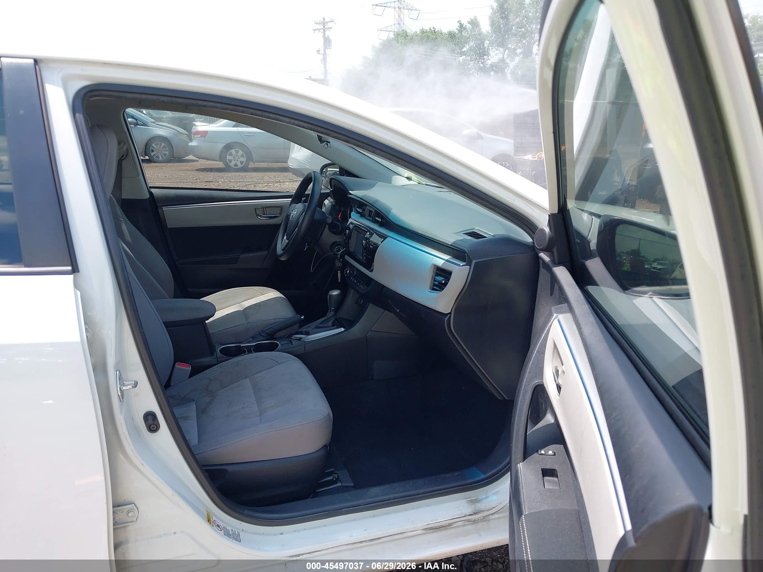 2014 Toyota Corolla Le White vin: 2T1BURHE2EC202496
