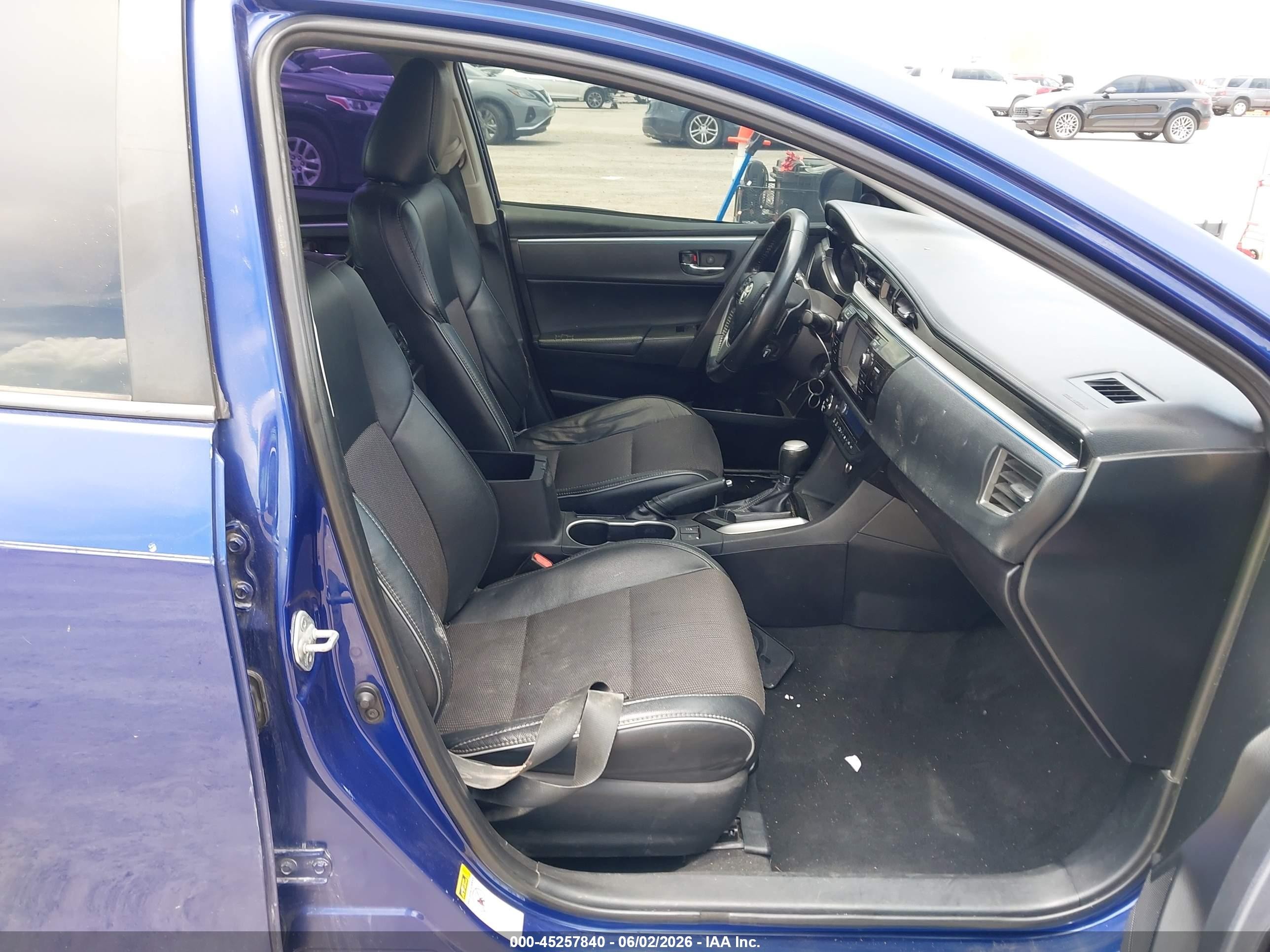 2014 Toyota Corolla S Plus Синий vin: 2T1BURHE2EC204247