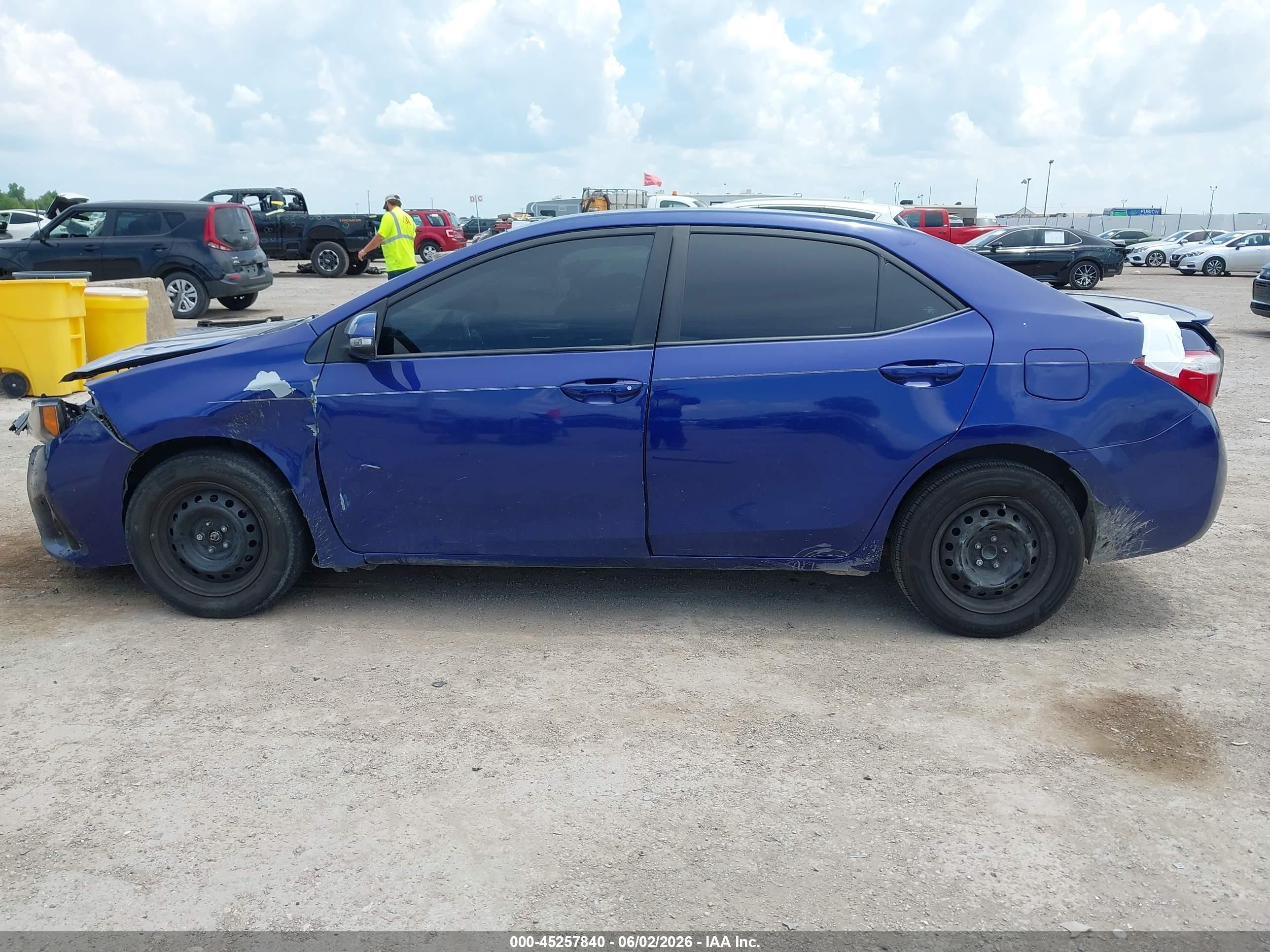 2014 Toyota Corolla S Plus Синий vin: 2T1BURHE2EC204247