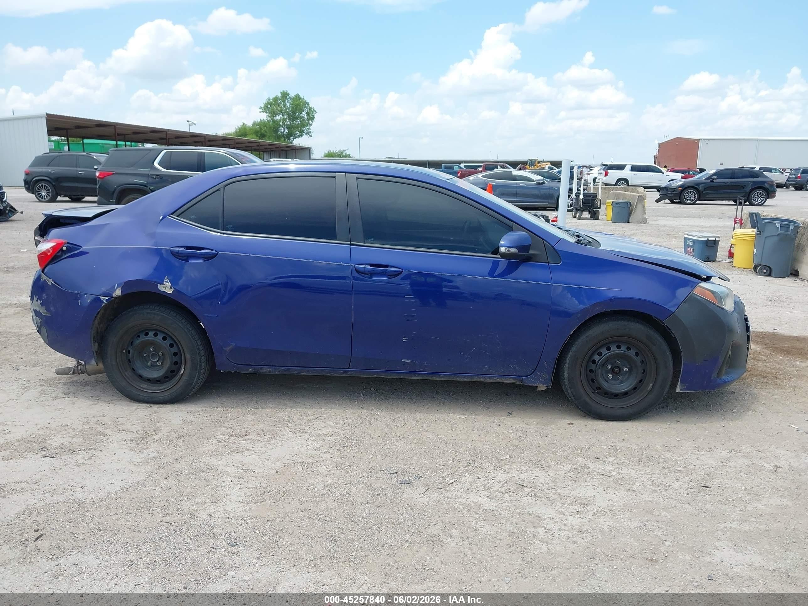 2014 Toyota Corolla S Plus Синий vin: 2T1BURHE2EC204247