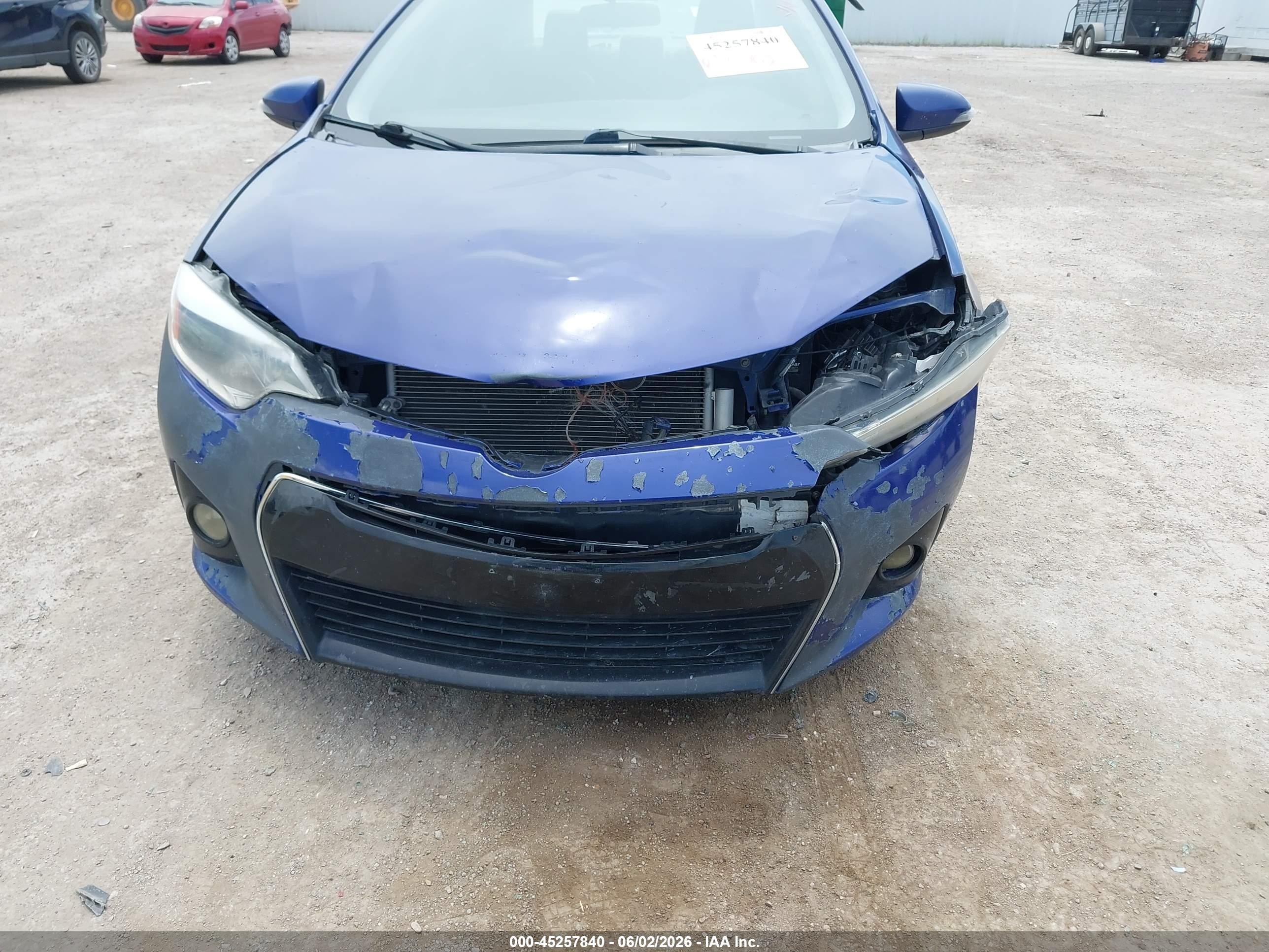 2014 Toyota Corolla S Plus Синий vin: 2T1BURHE2EC204247