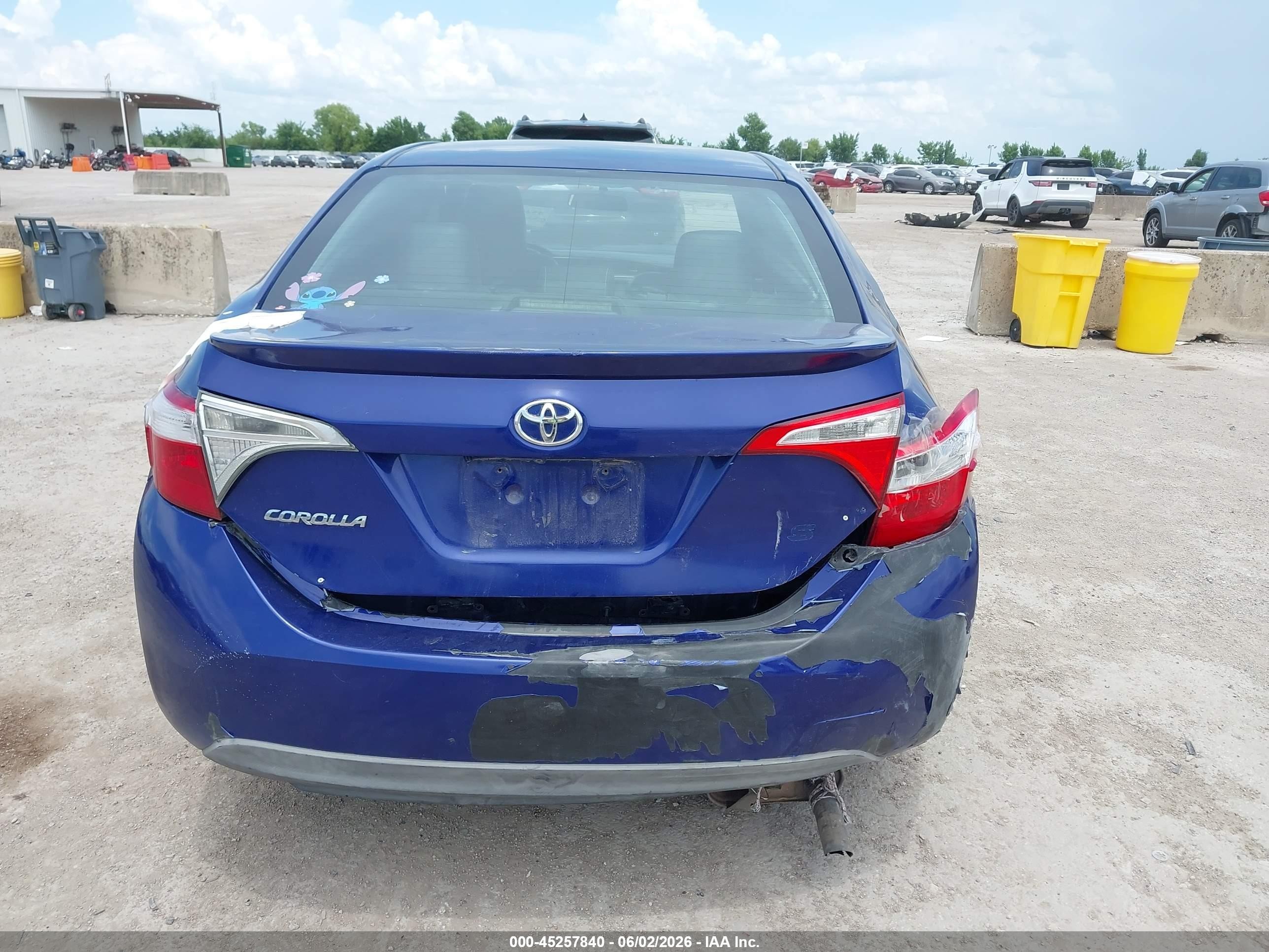 2014 Toyota Corolla S Plus Синий vin: 2T1BURHE2EC204247