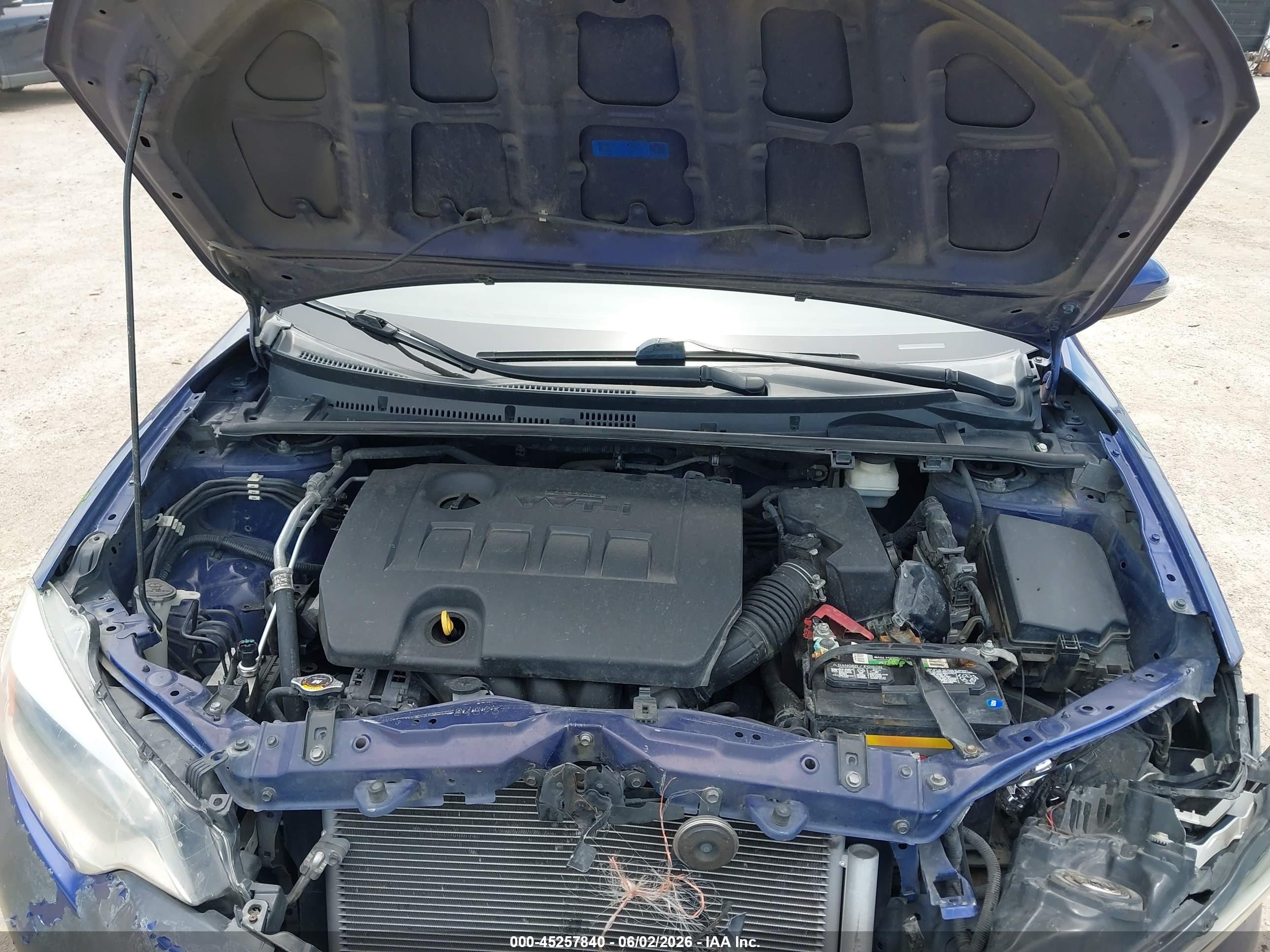 2014 Toyota Corolla S Plus Синий vin: 2T1BURHE2EC204247
