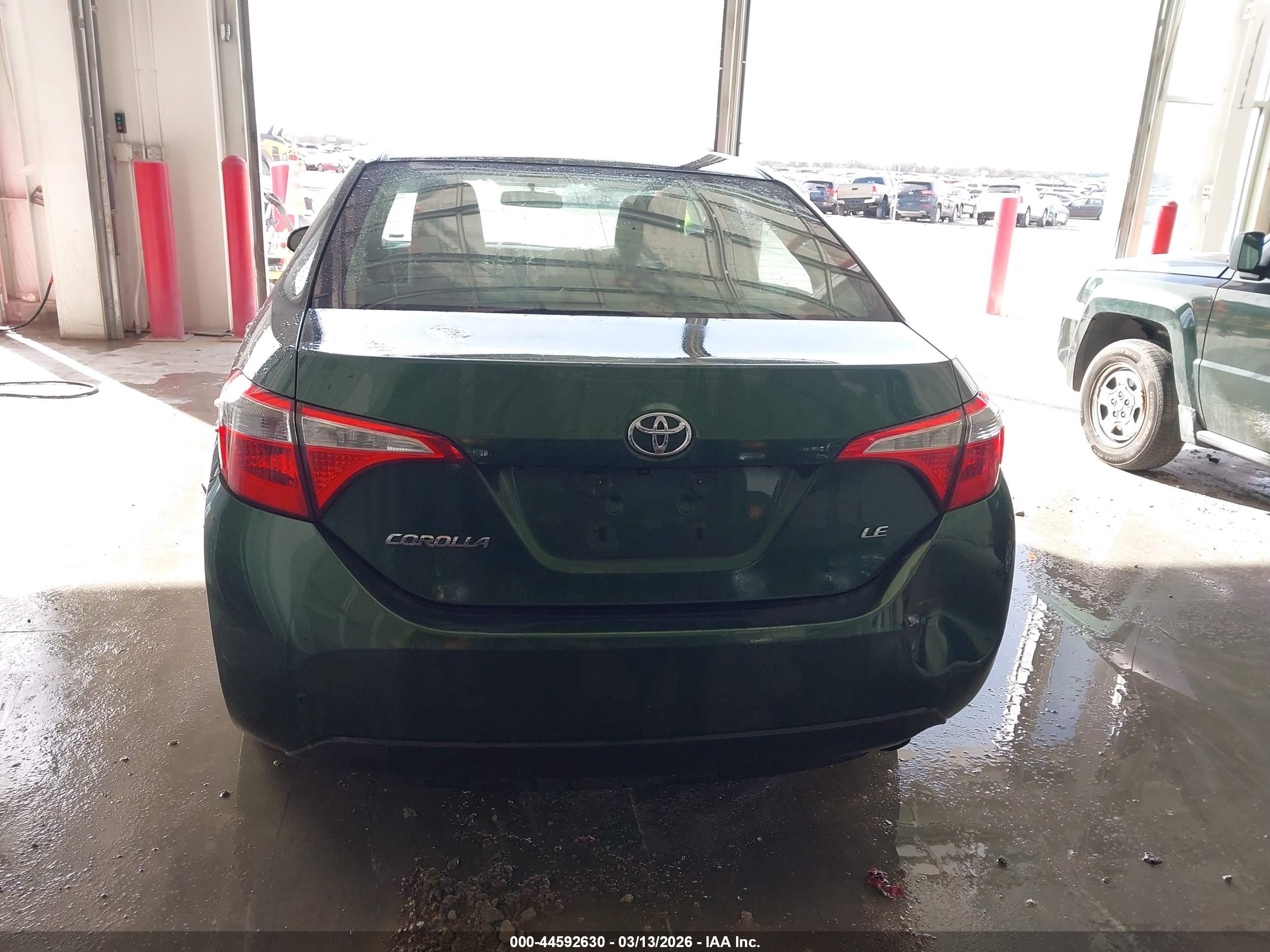 2014 Toyota Corolla Le Green vin: 2T1BURHE2EC206841