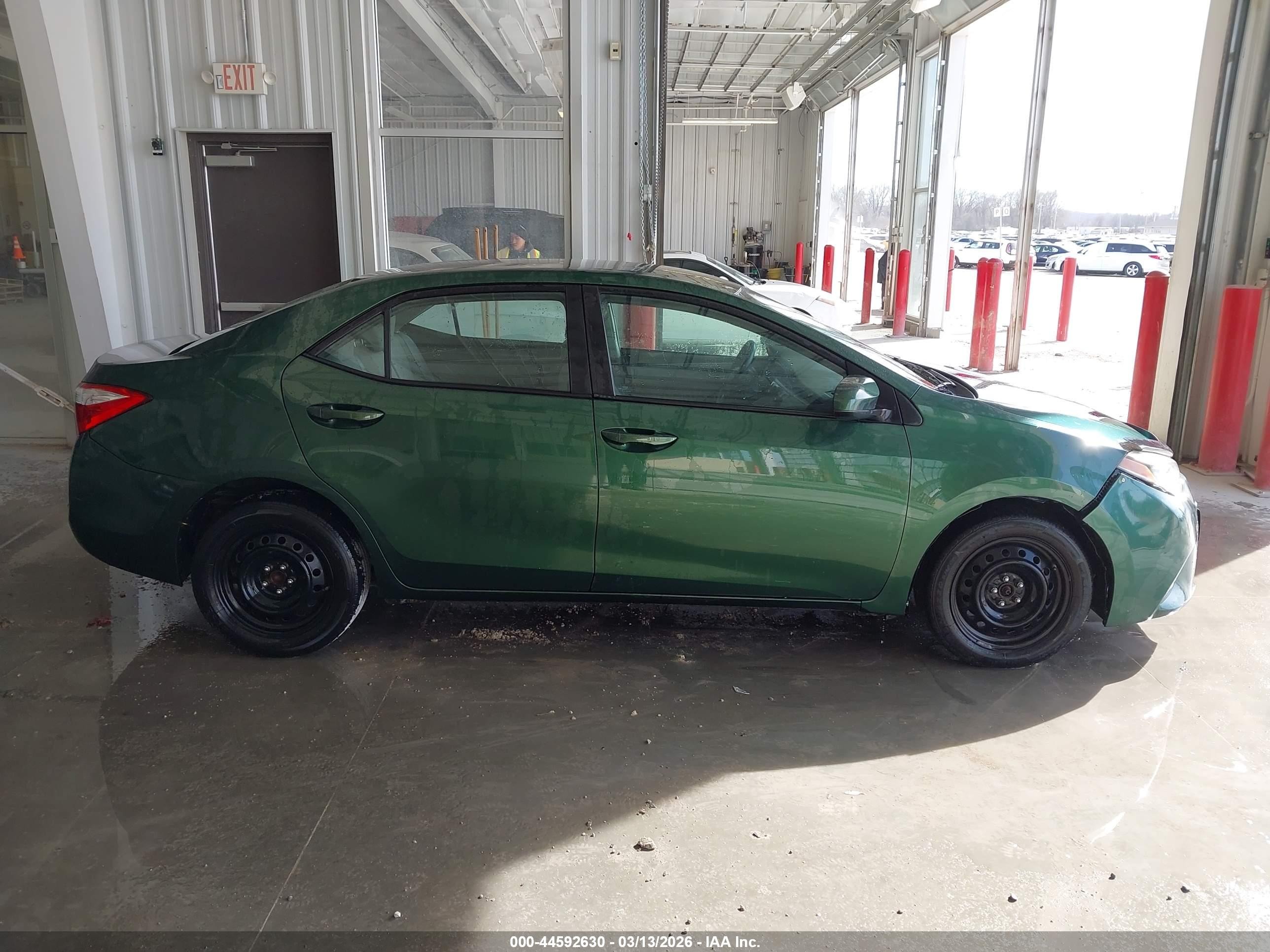 2014 Toyota Corolla Le Green vin: 2T1BURHE2EC206841