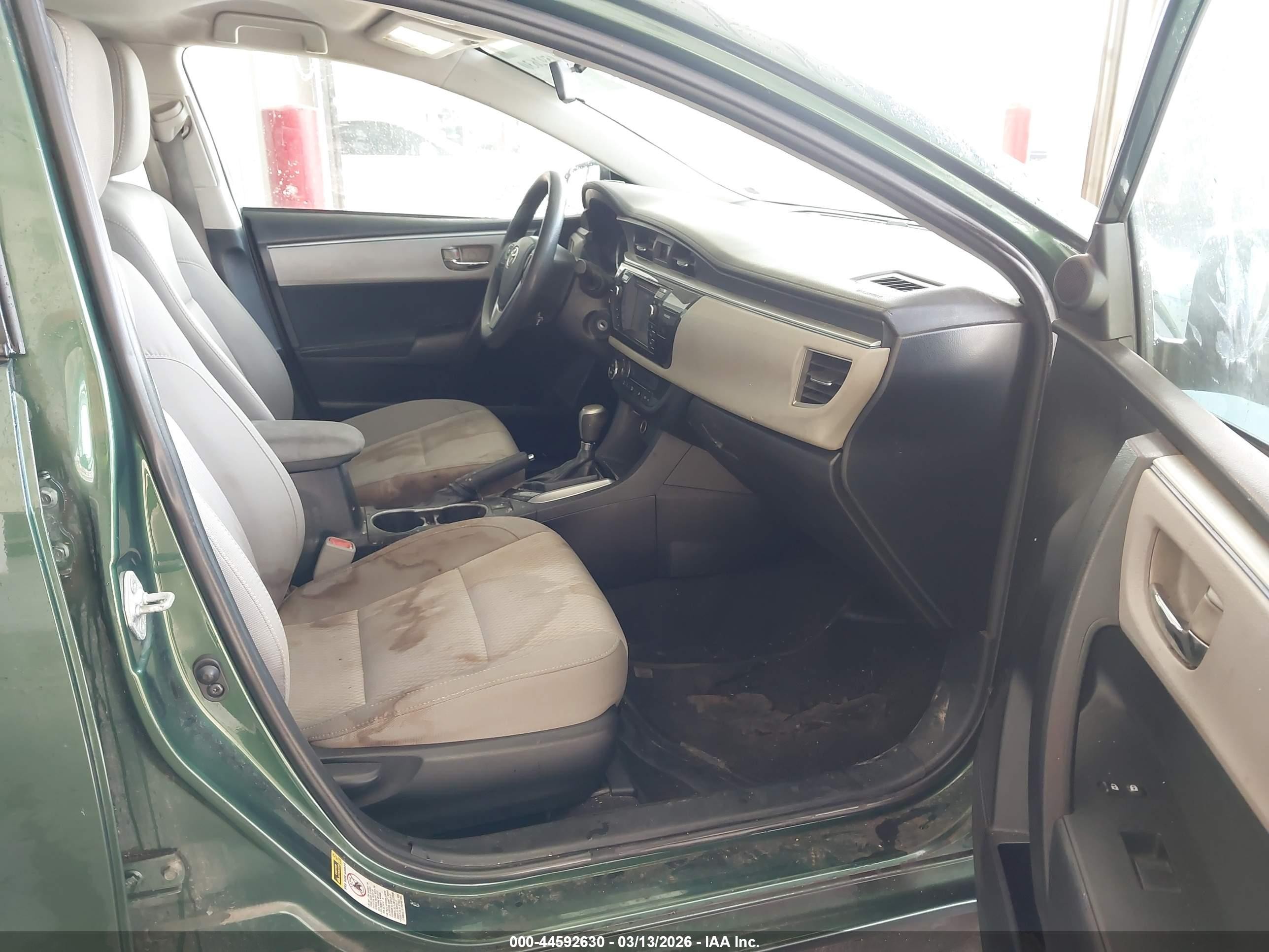 2014 Toyota Corolla Le Green vin: 2T1BURHE2EC206841