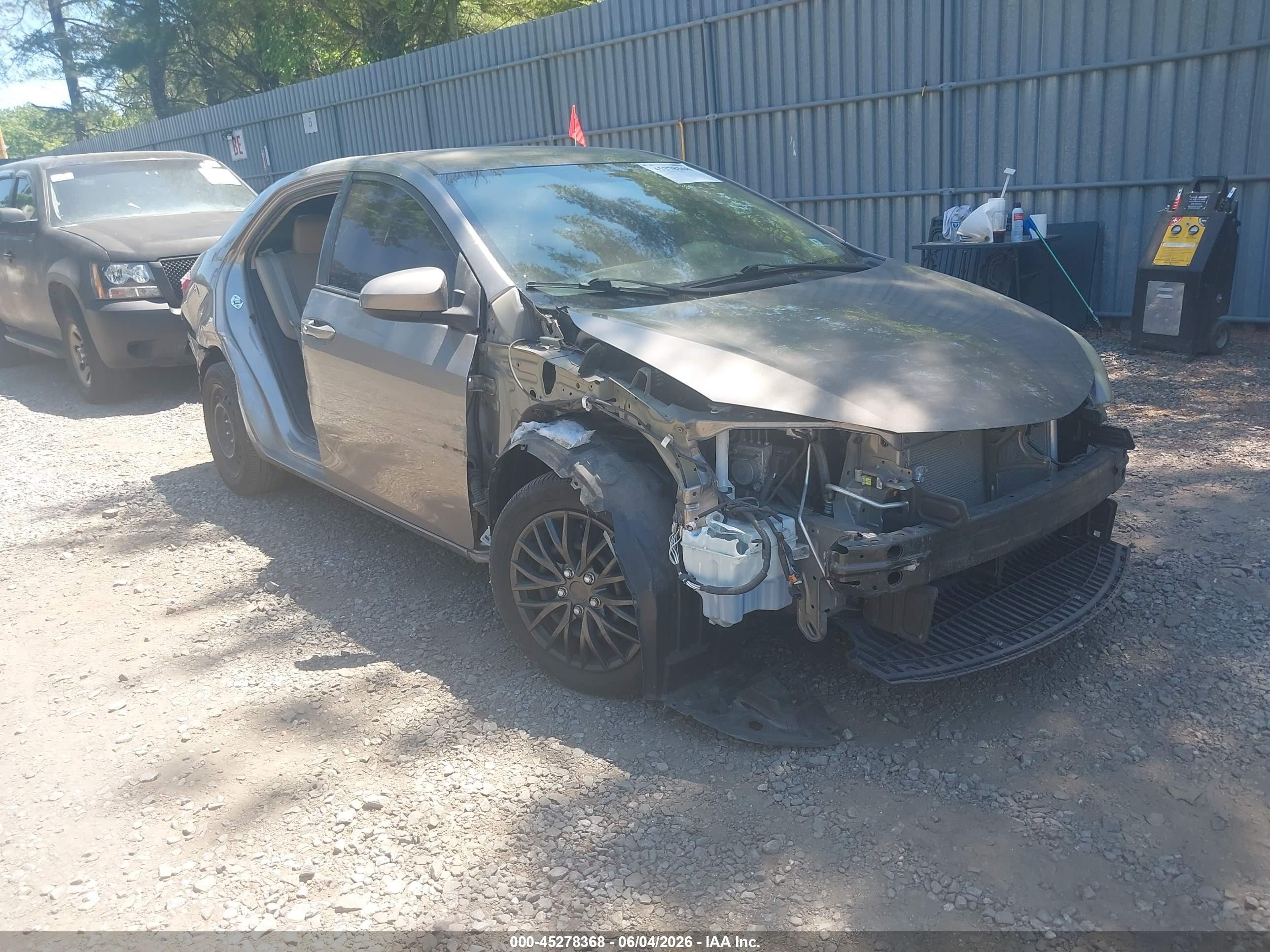 2014 Toyota Corolla Le Серый vin: 2T1BURHE2EC207911