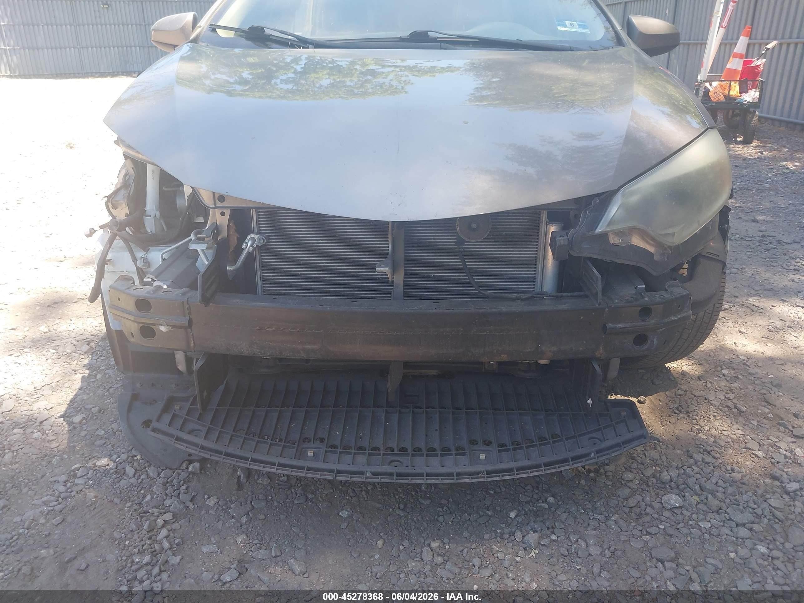 2014 Toyota Corolla Le Gray vin: 2T1BURHE2EC207911