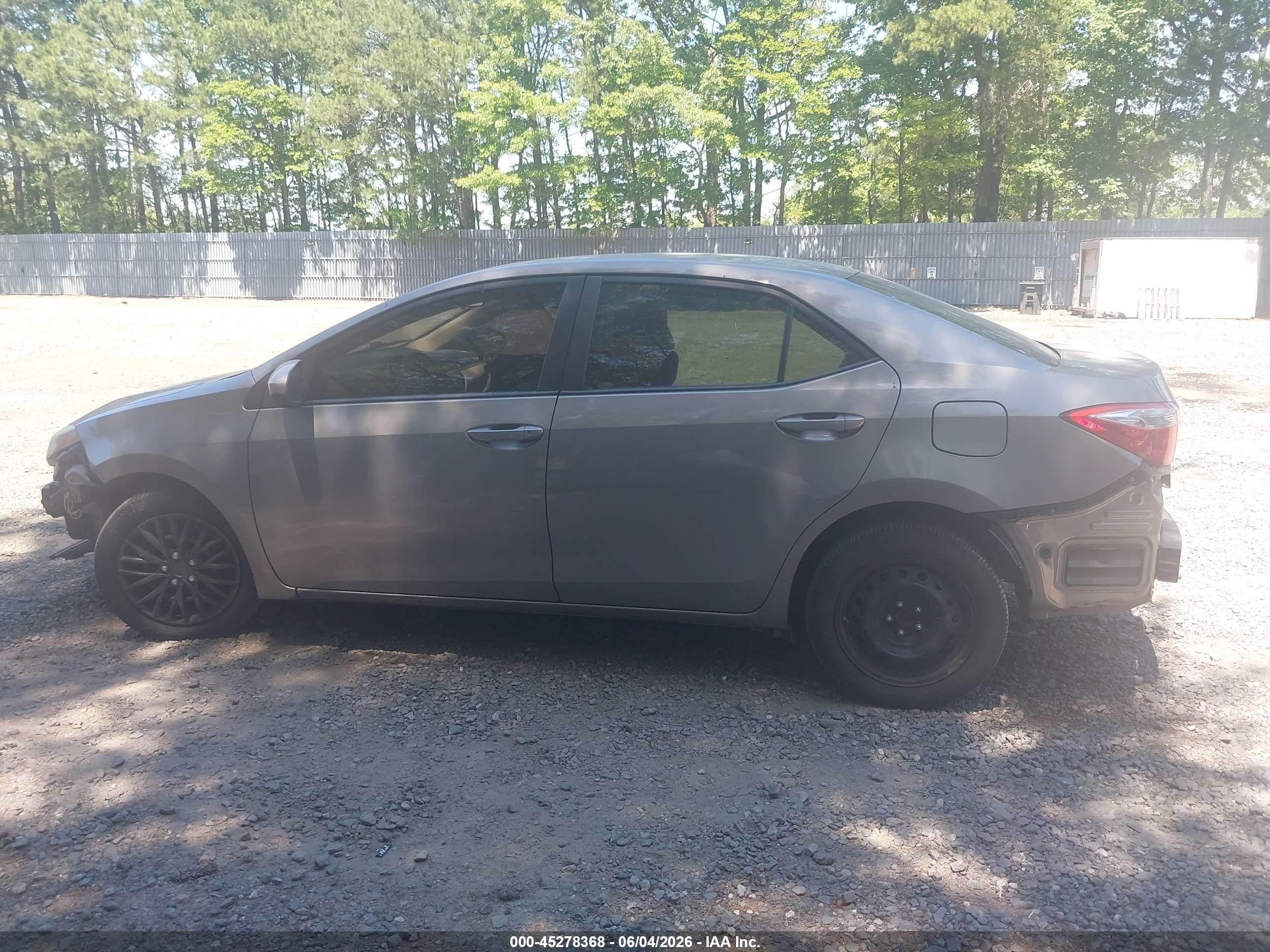 2014 Toyota Corolla Le Gray vin: 2T1BURHE2EC207911