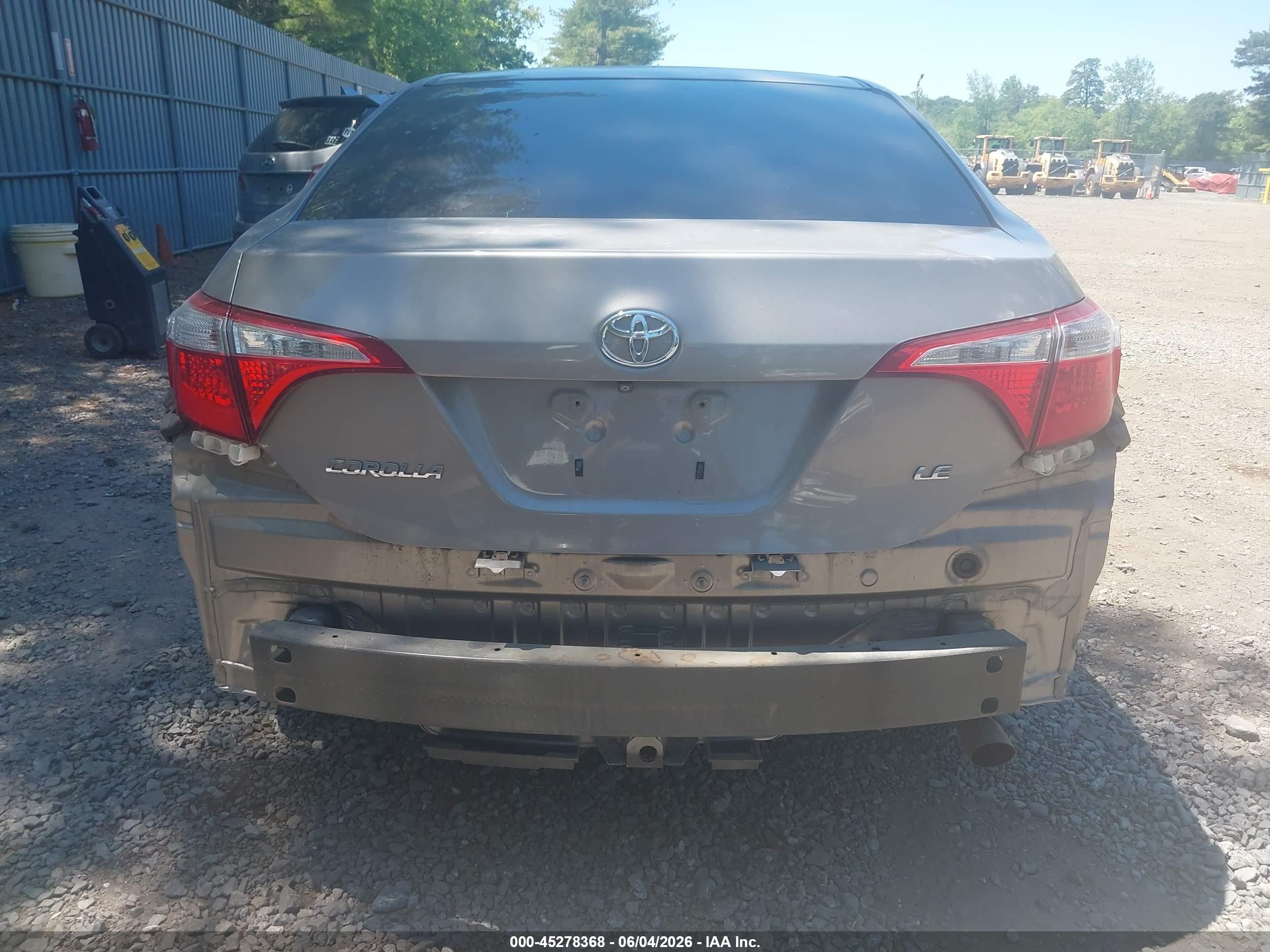 2014 Toyota Corolla Le Gray vin: 2T1BURHE2EC207911
