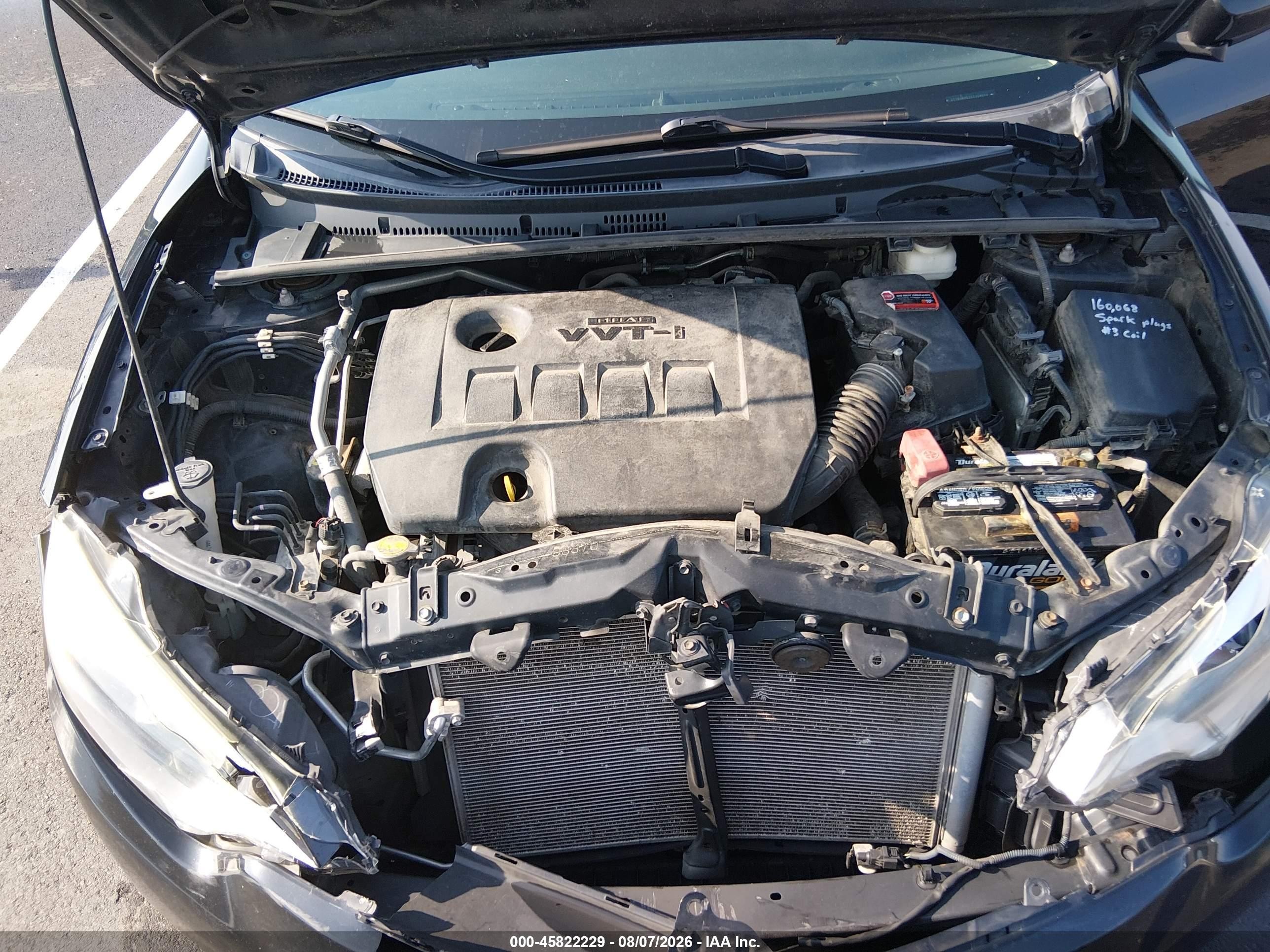 2014 Toyota Corolla Le Black vin: 2T1BURHE2EC208024