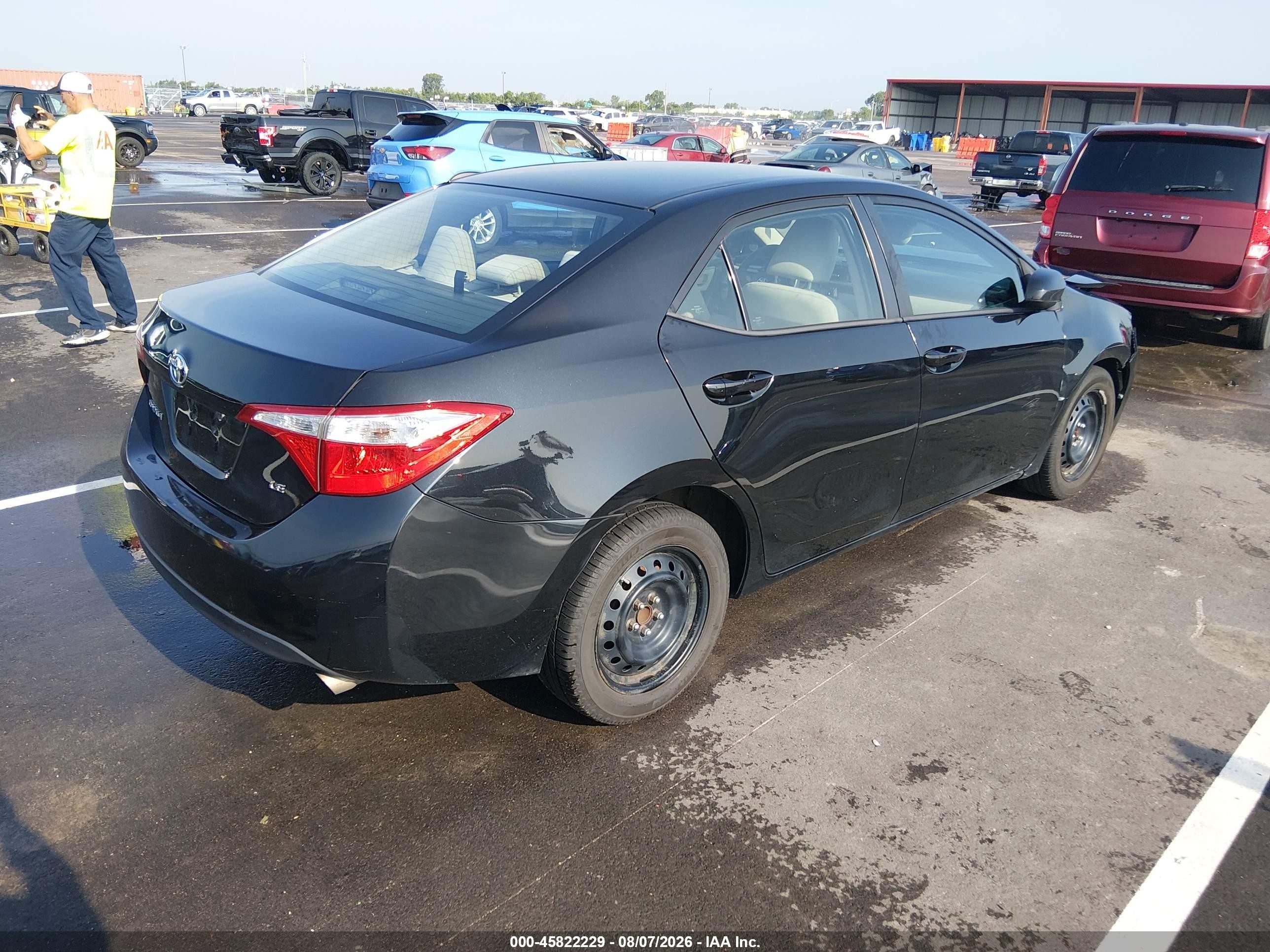 2014 Toyota Corolla Le Black vin: 2T1BURHE2EC208024