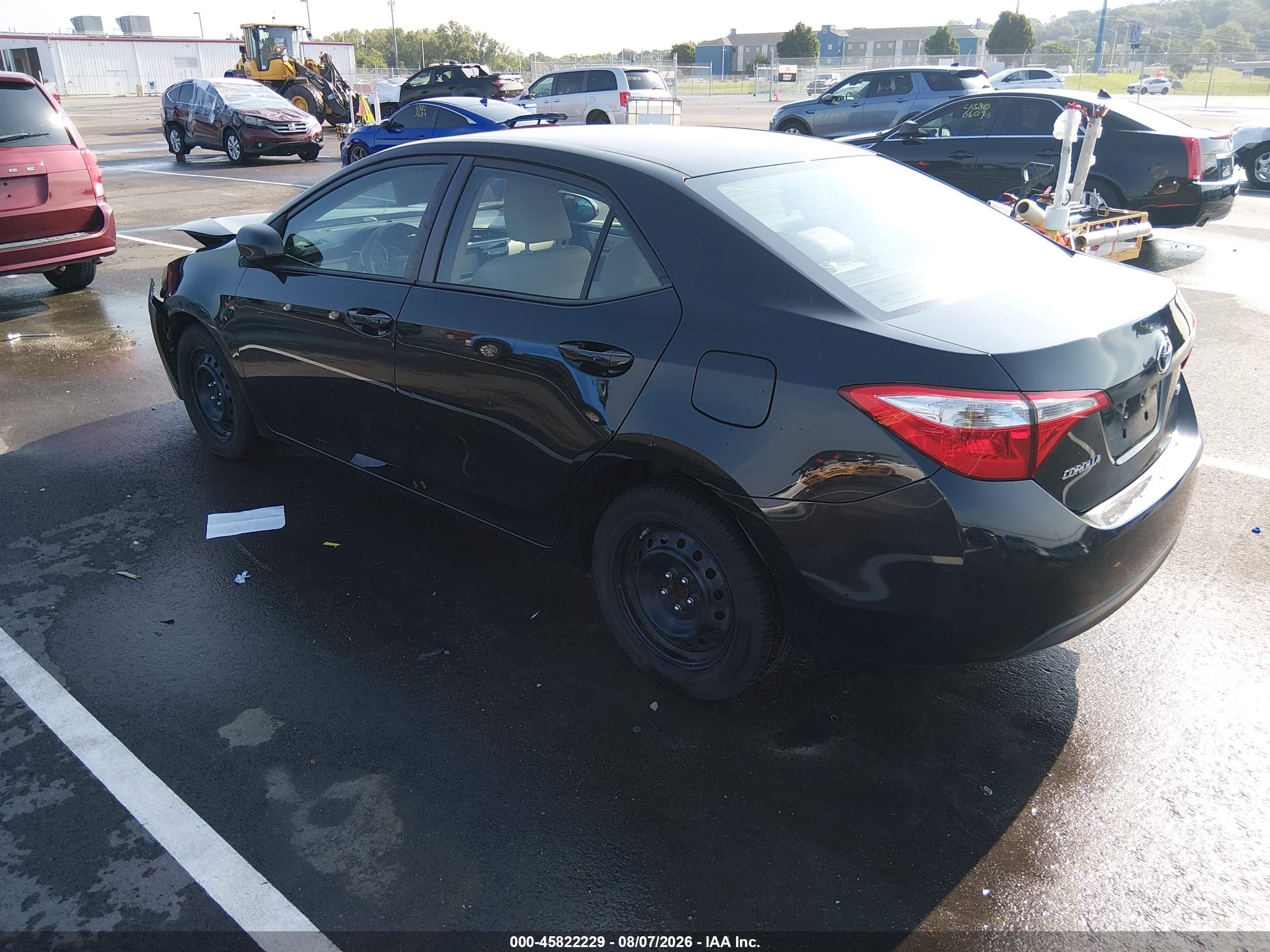 2014 Toyota Corolla Le Black vin: 2T1BURHE2EC208024