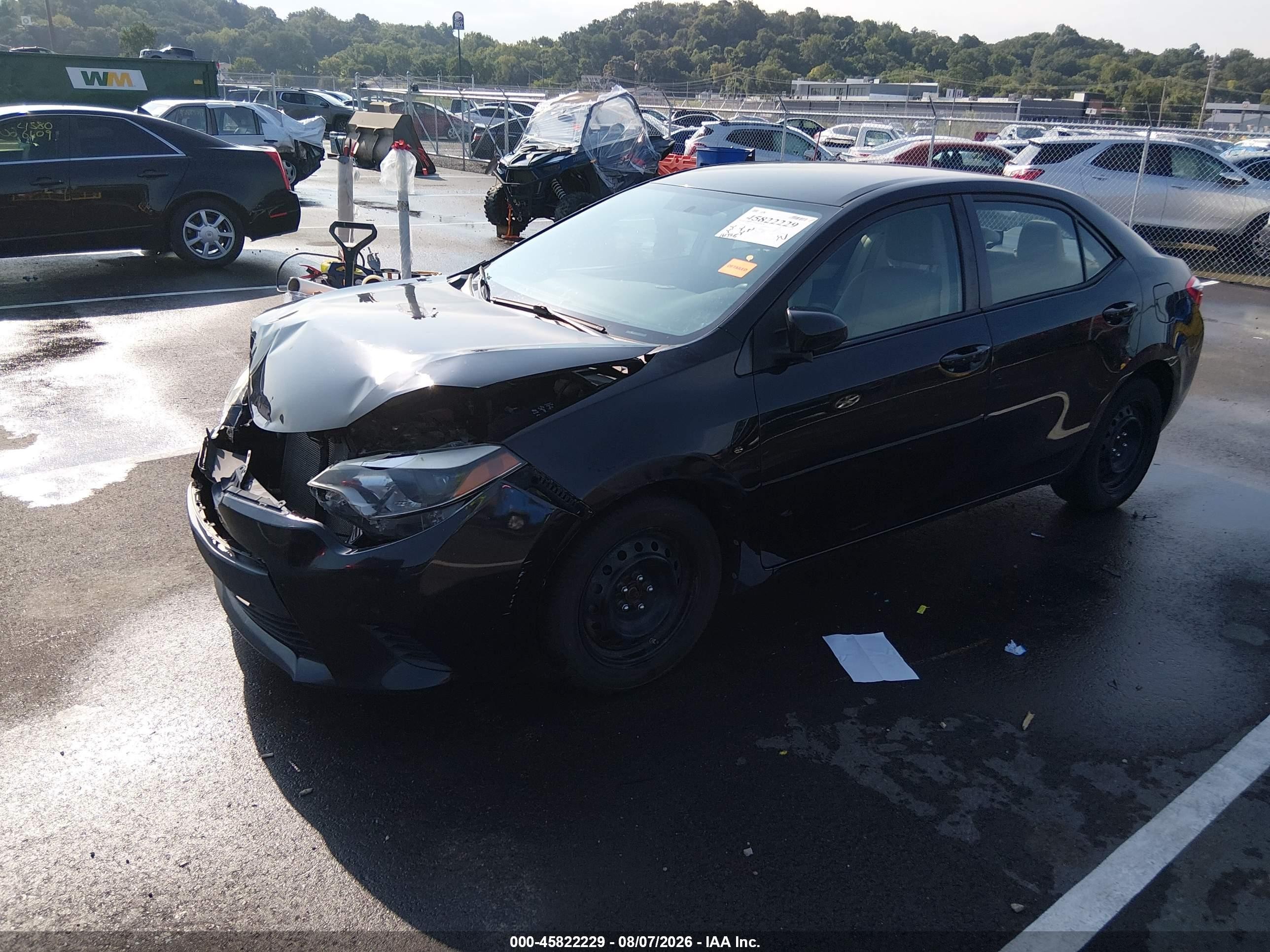 2014 Toyota Corolla Le Black vin: 2T1BURHE2EC208024