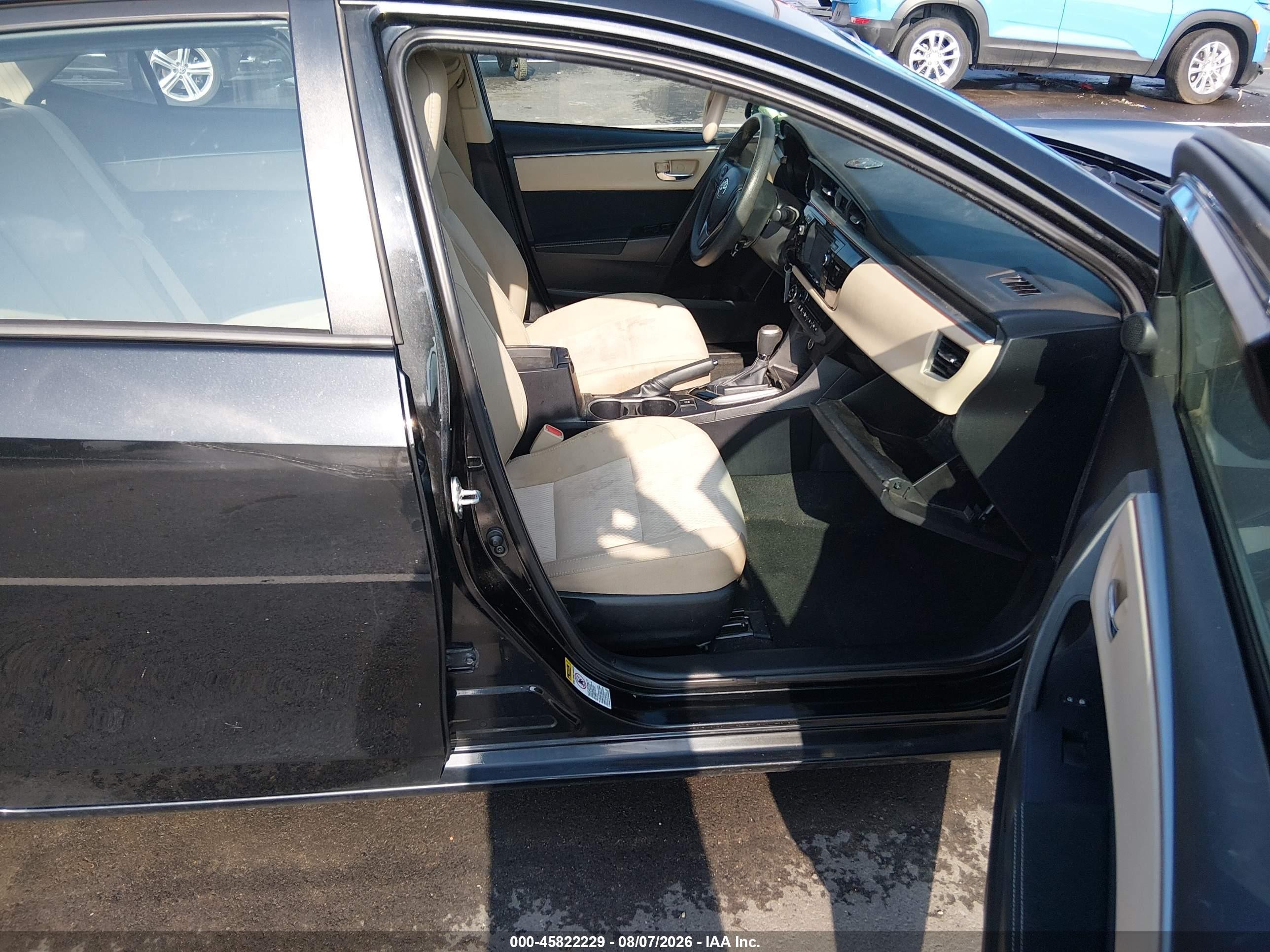 2014 Toyota Corolla Le Black vin: 2T1BURHE2EC208024