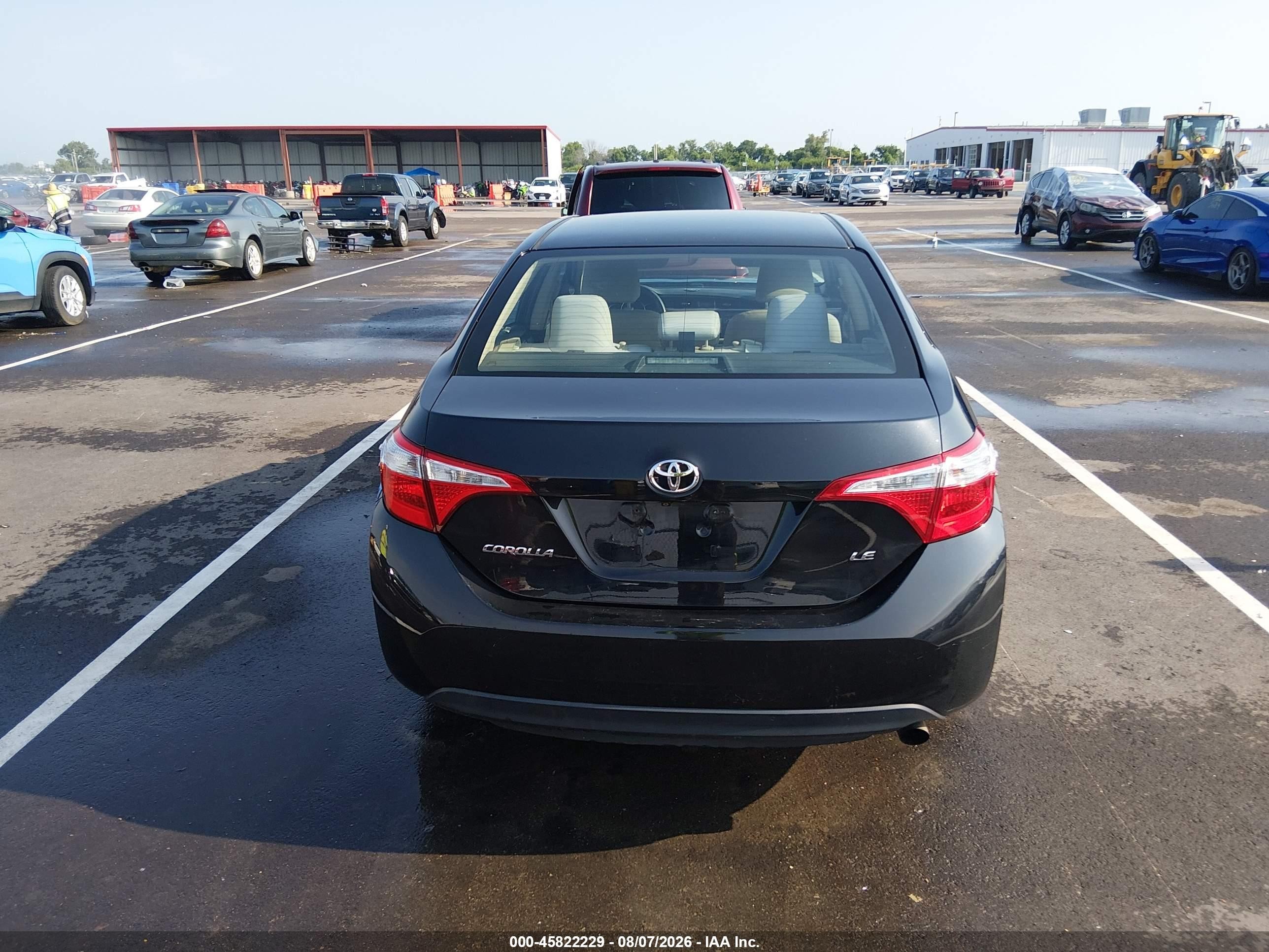 2014 Toyota Corolla Le Black vin: 2T1BURHE2EC208024