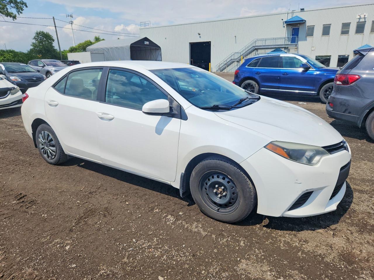 2014 Toyota Corolla L White vin: 2T1BURHE2EC223865