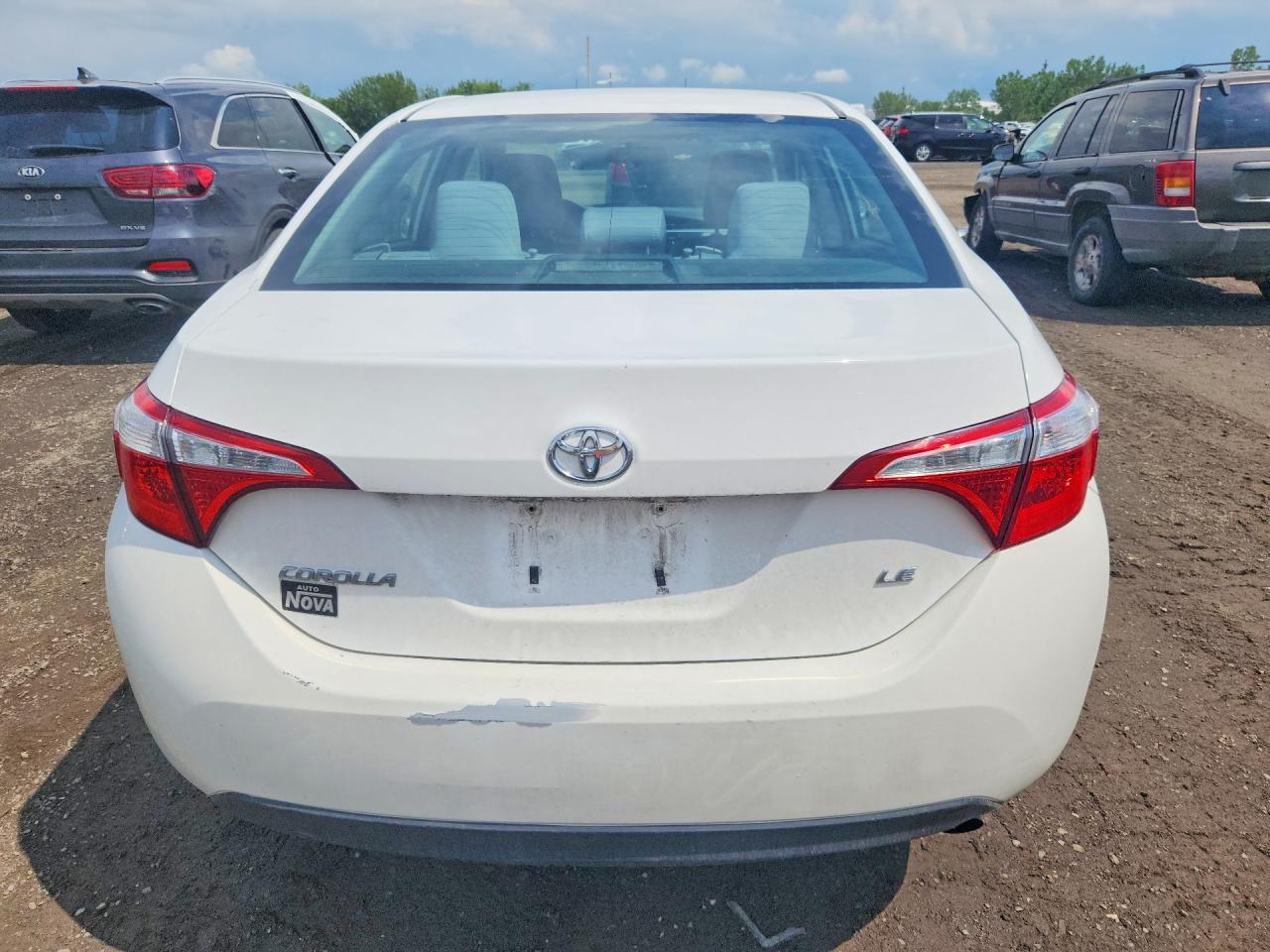 2014 Toyota Corolla L White vin: 2T1BURHE2EC223865