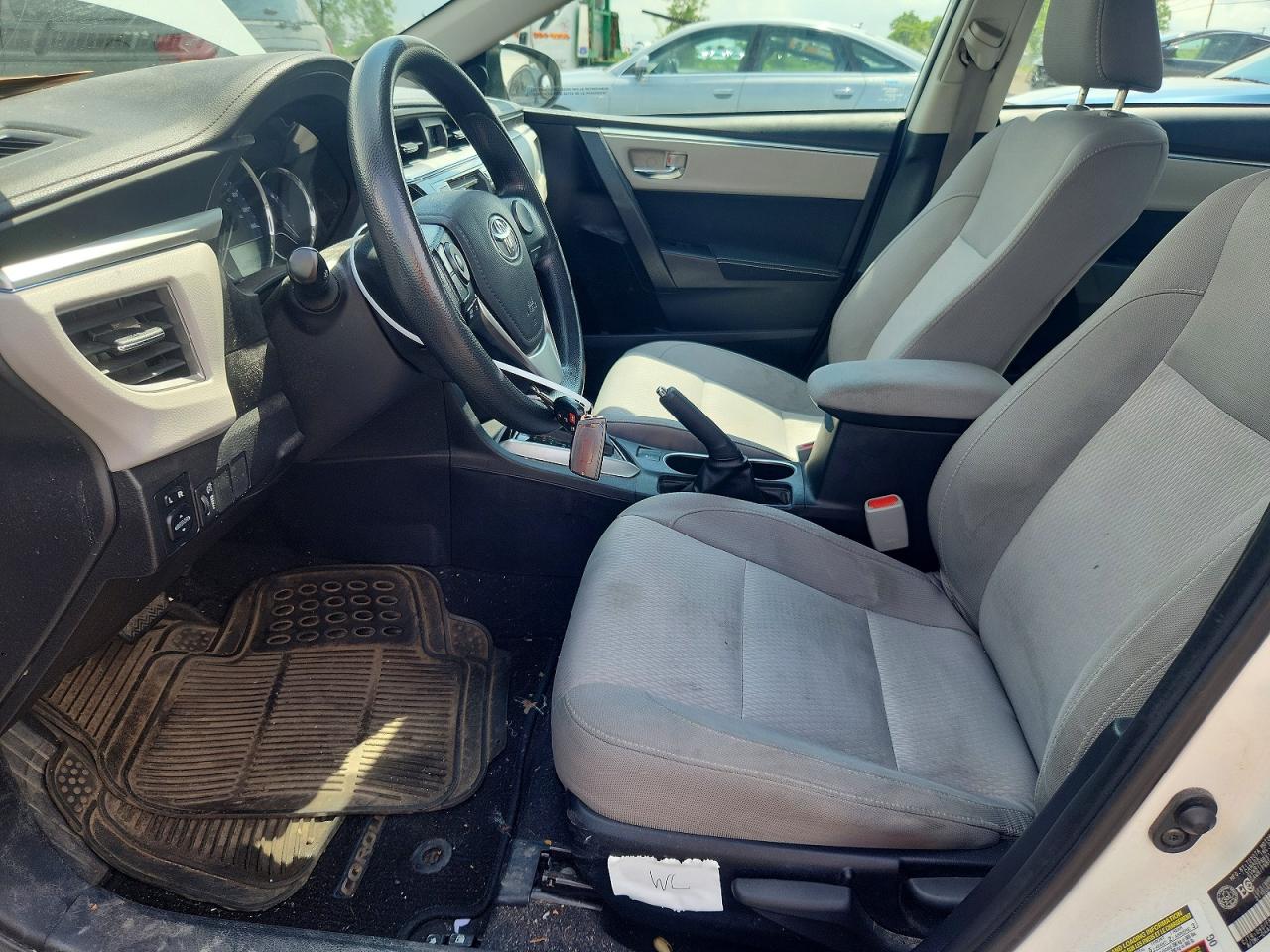2014 Toyota Corolla L White vin: 2T1BURHE2EC223865