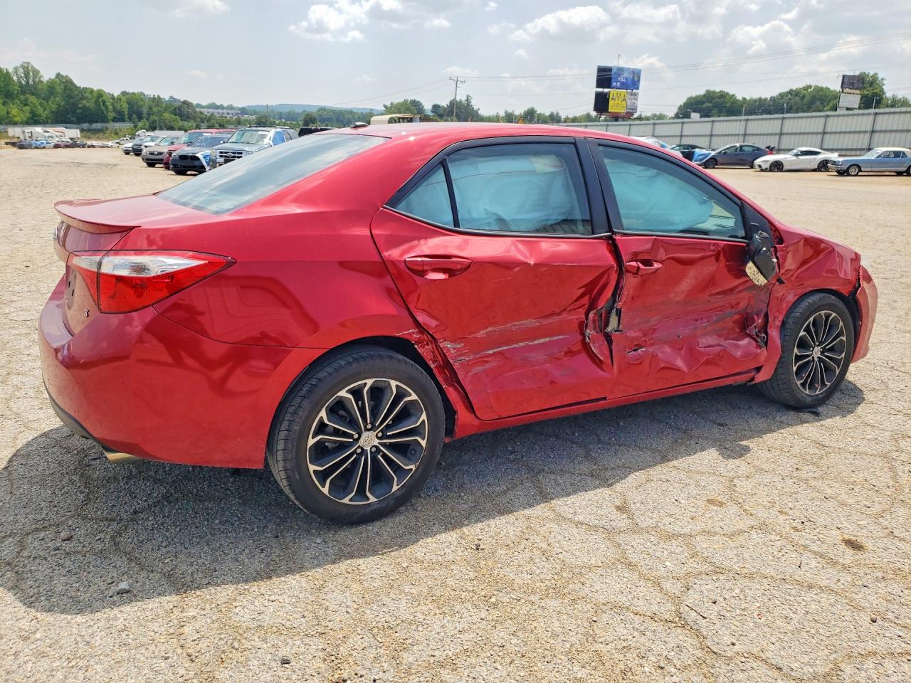 2014 Toyota Corolla S Premium Red vin: 2T1BURHE2EC227592