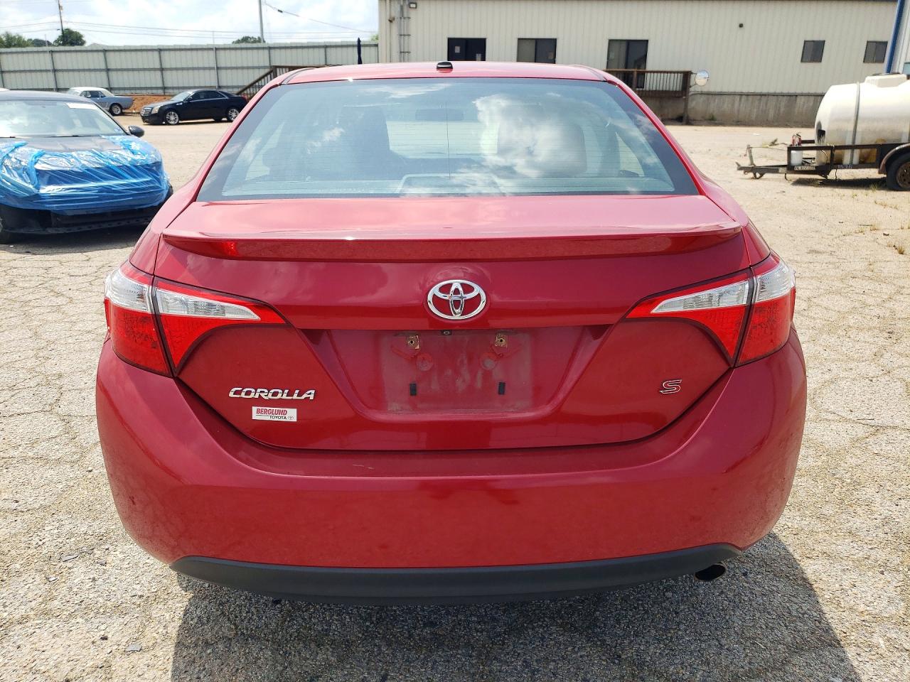 2014 Toyota Corolla S Premium Red vin: 2T1BURHE2EC227592