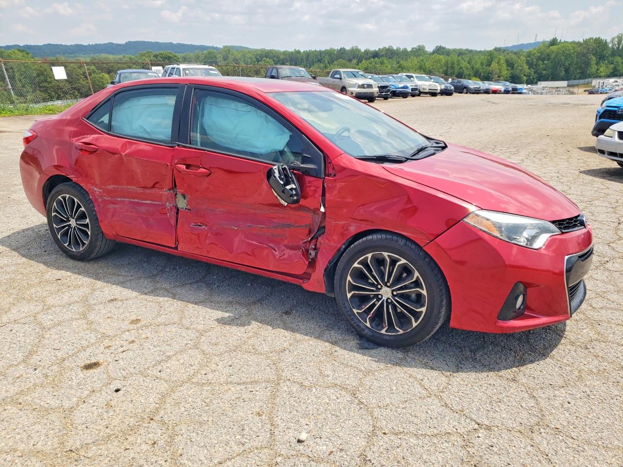 2014 Toyota Corolla S Premium Red vin: 2T1BURHE2EC227592