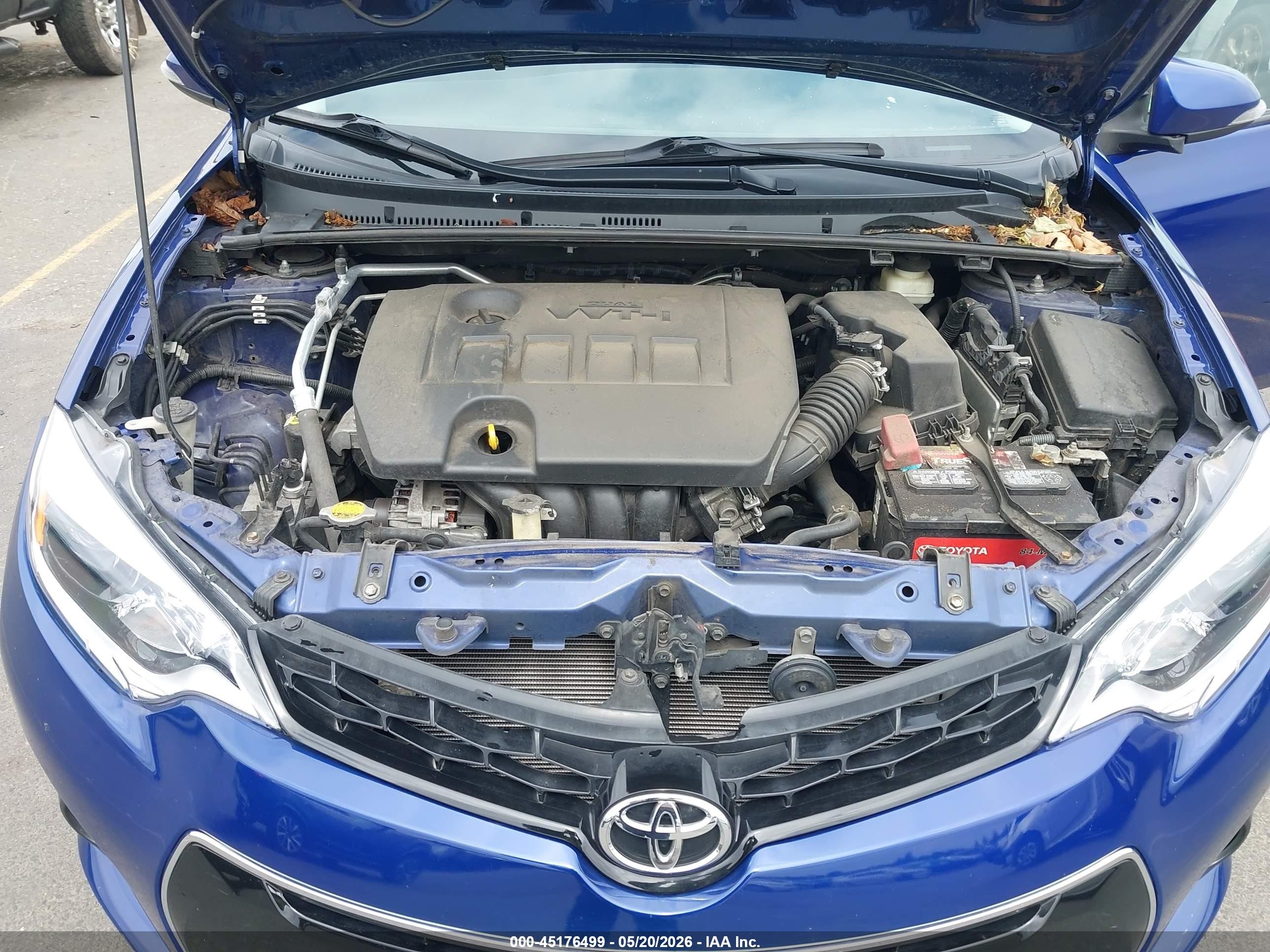 2015 Toyota Corolla S Plus Blue vin: 2T1BURHE2FC231224