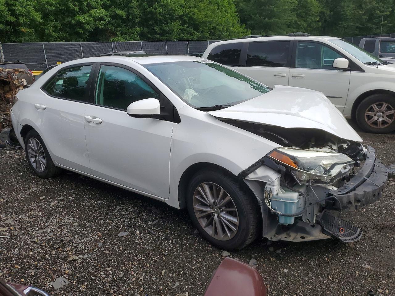 2015 Toyota Corolla Le Premium White vin: 2T1BURHE2FC232373