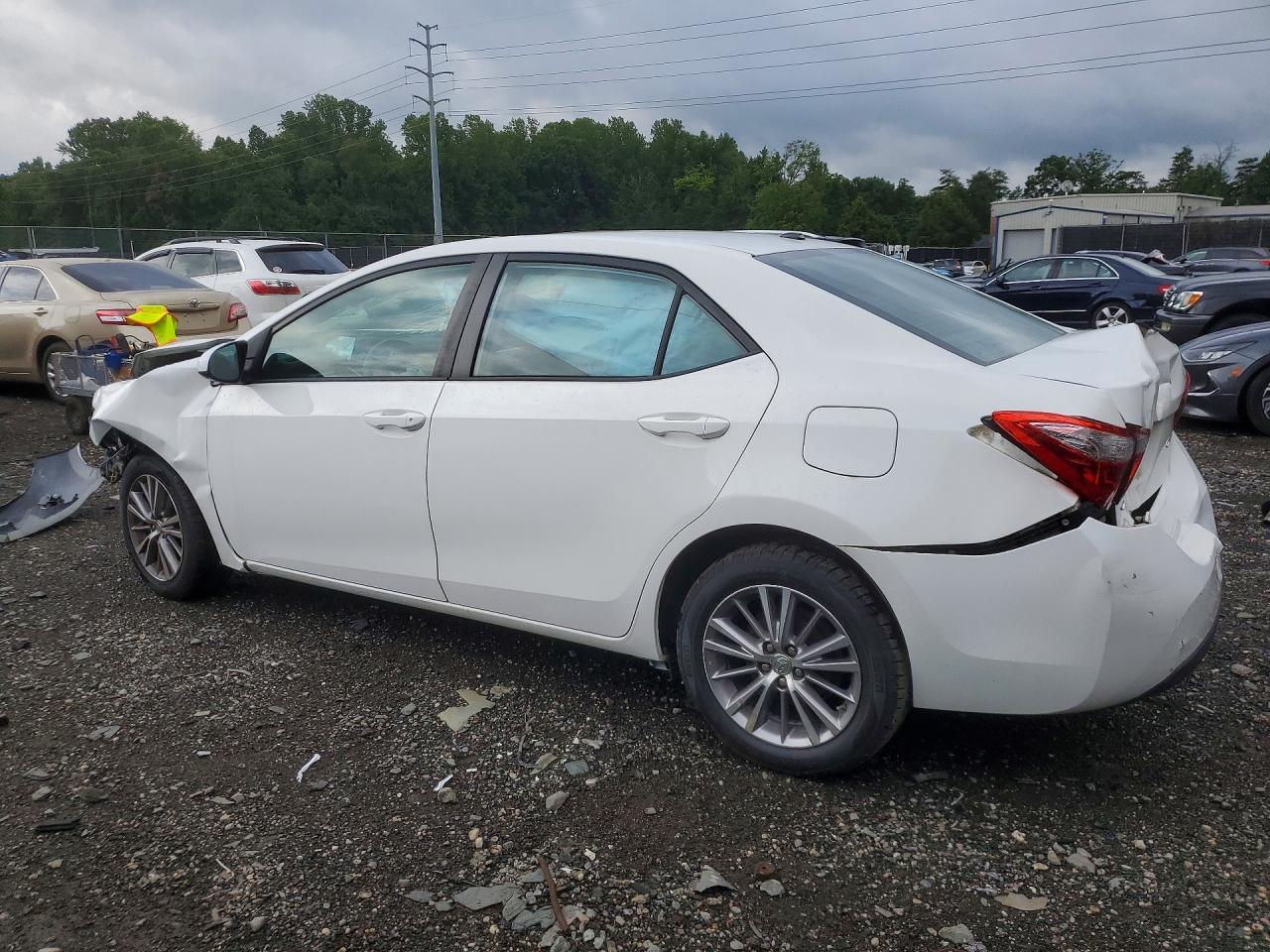 2015 Toyota Corolla Le Premium White vin: 2T1BURHE2FC232373