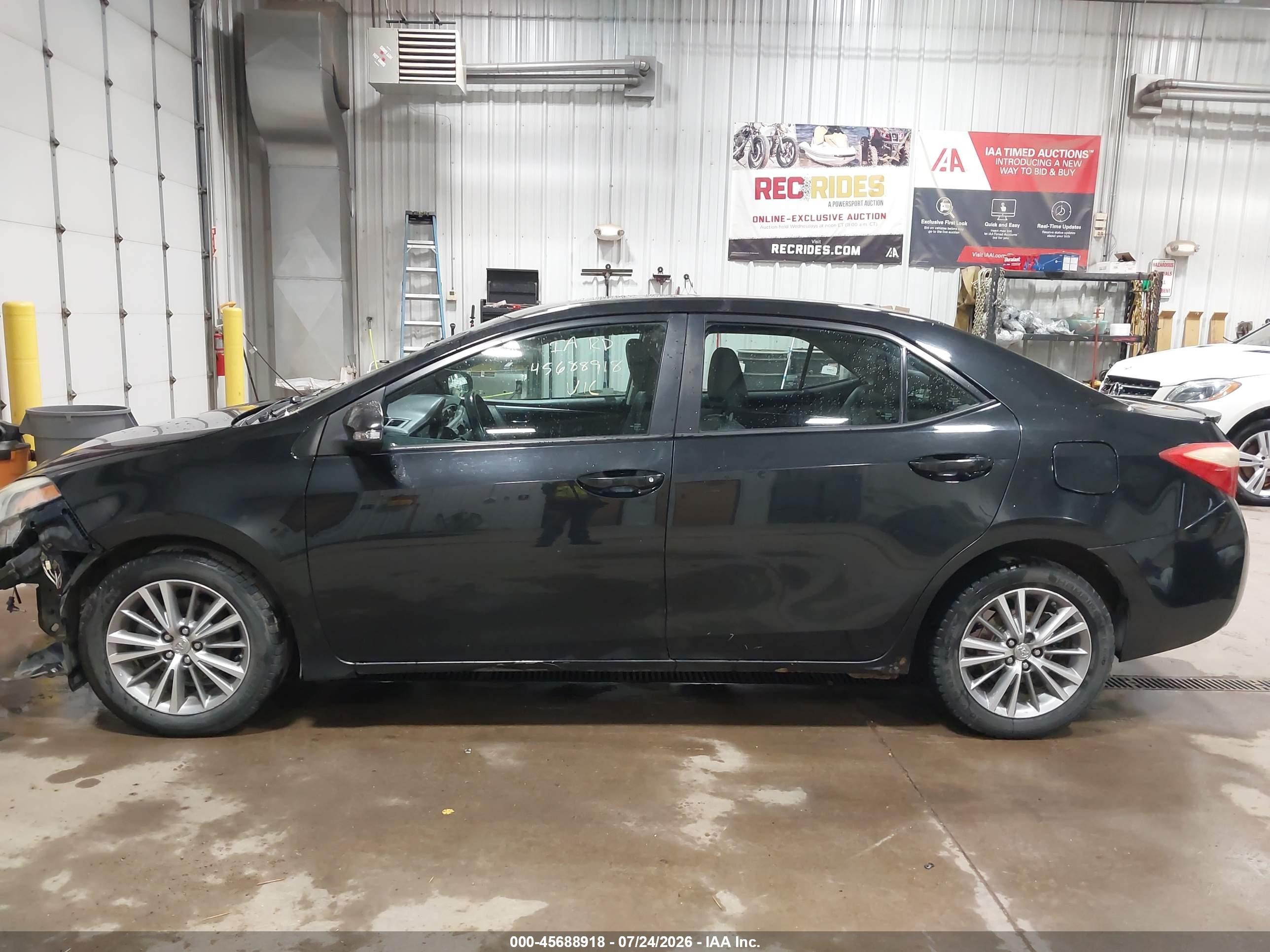 2015 Toyota Corolla S Plus Black vin: 2T1BURHE2FC239825