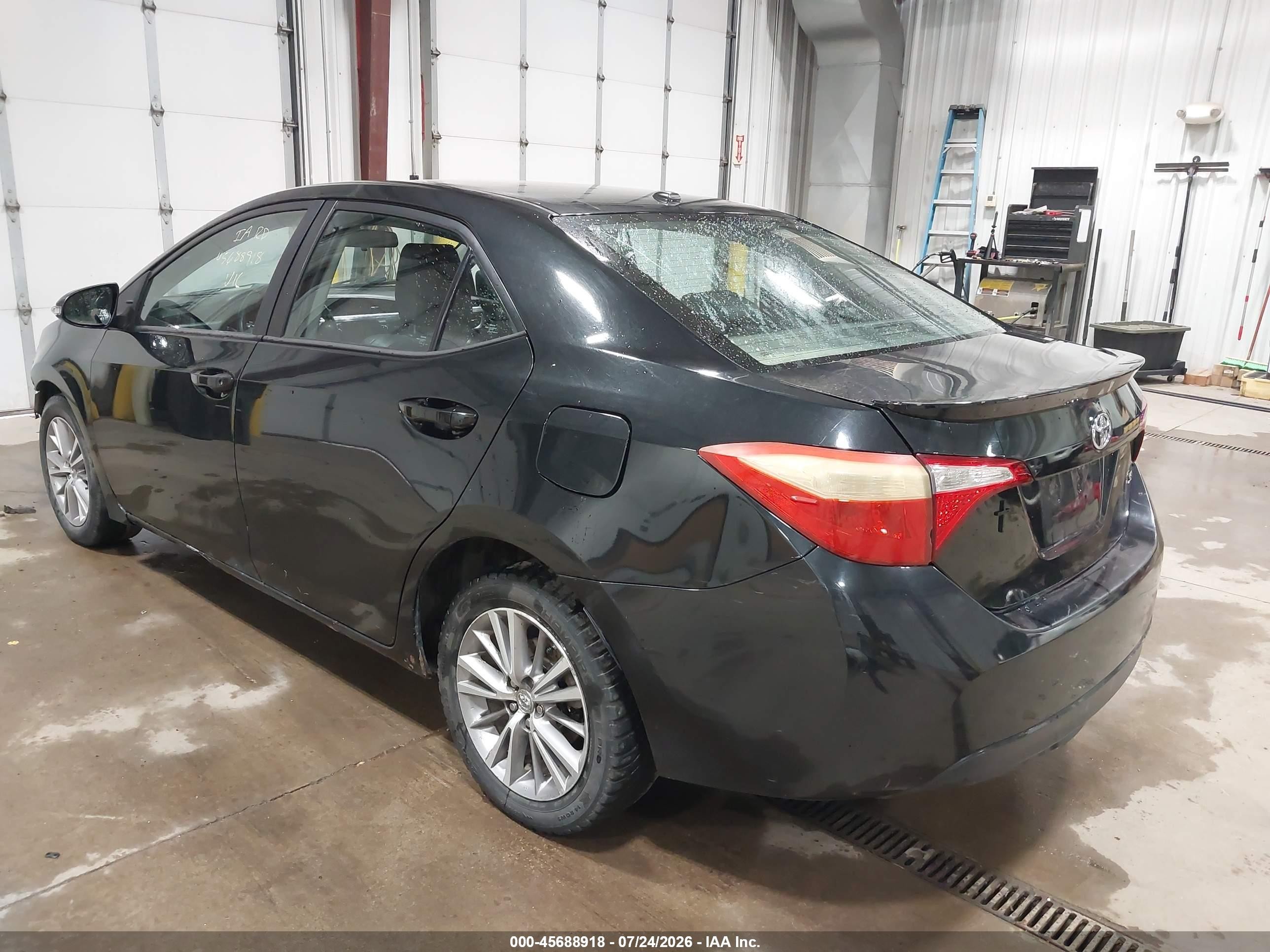 2015 Toyota Corolla S Plus Black vin: 2T1BURHE2FC239825
