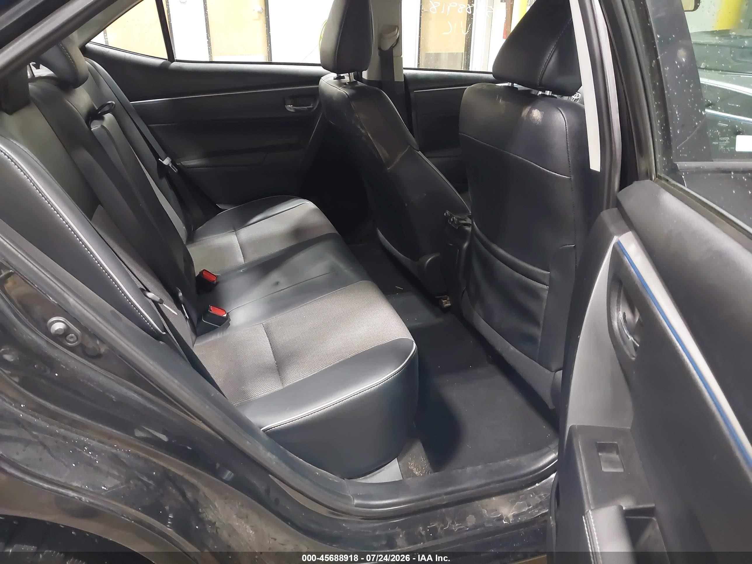 2015 Toyota Corolla S Plus Black vin: 2T1BURHE2FC239825