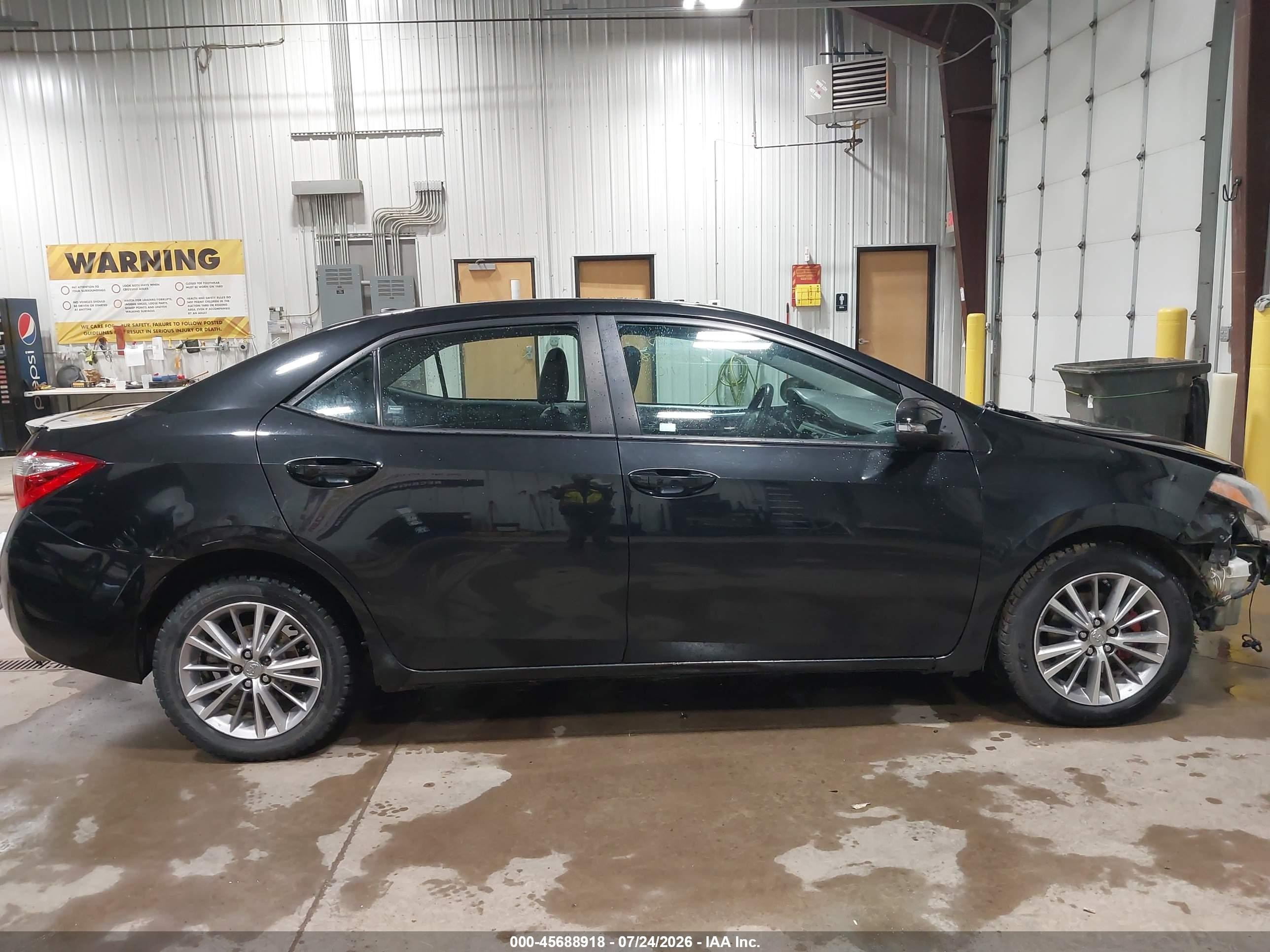 2015 Toyota Corolla S Plus Black vin: 2T1BURHE2FC239825