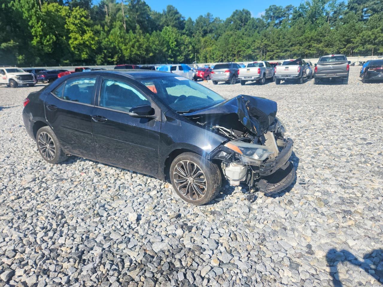 2015 Toyota Corolla S Plus Black vin: 2T1BURHE2FC247813