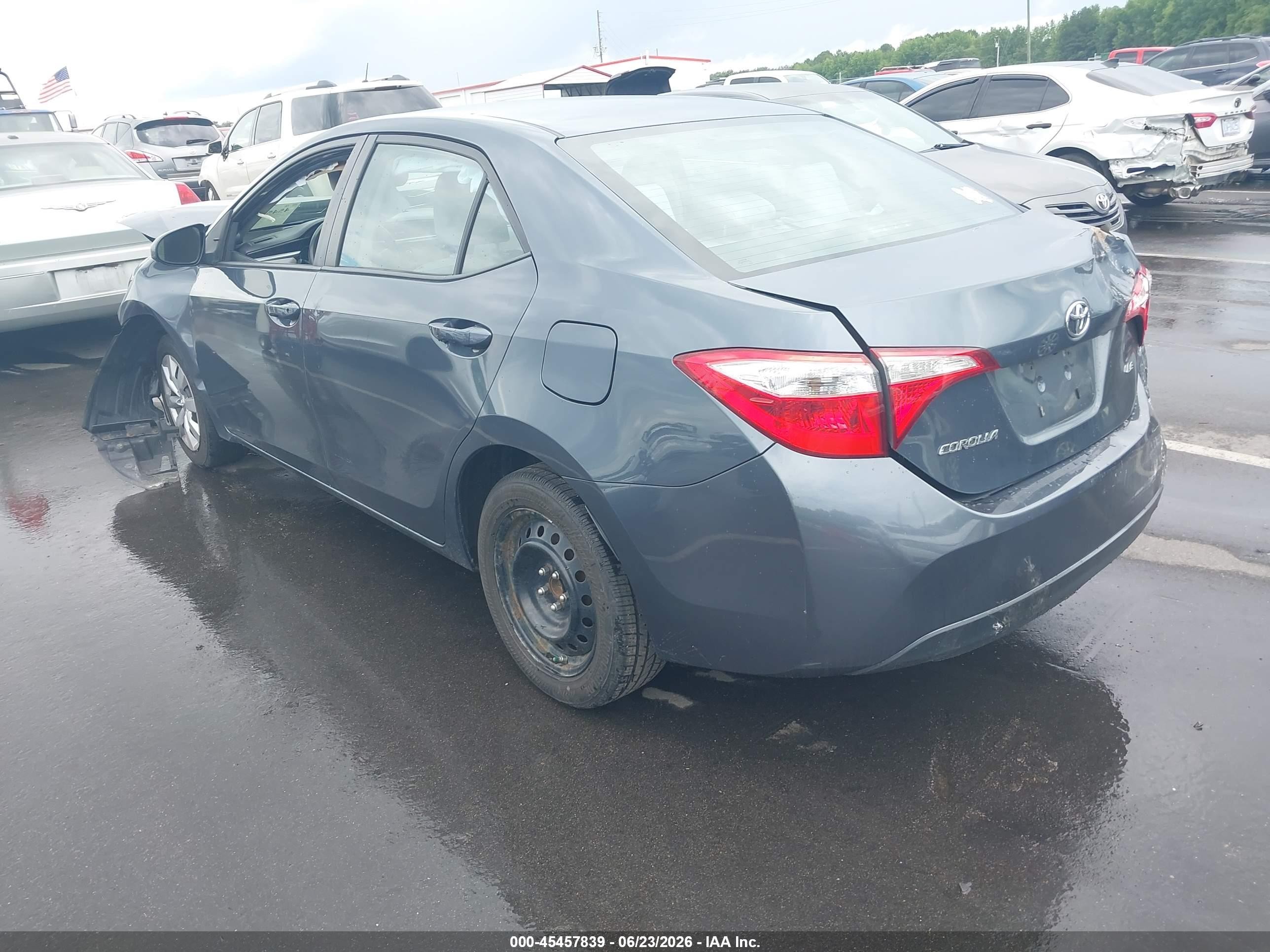 2015 Toyota Corolla Le Blue vin: 2T1BURHE2FC254874