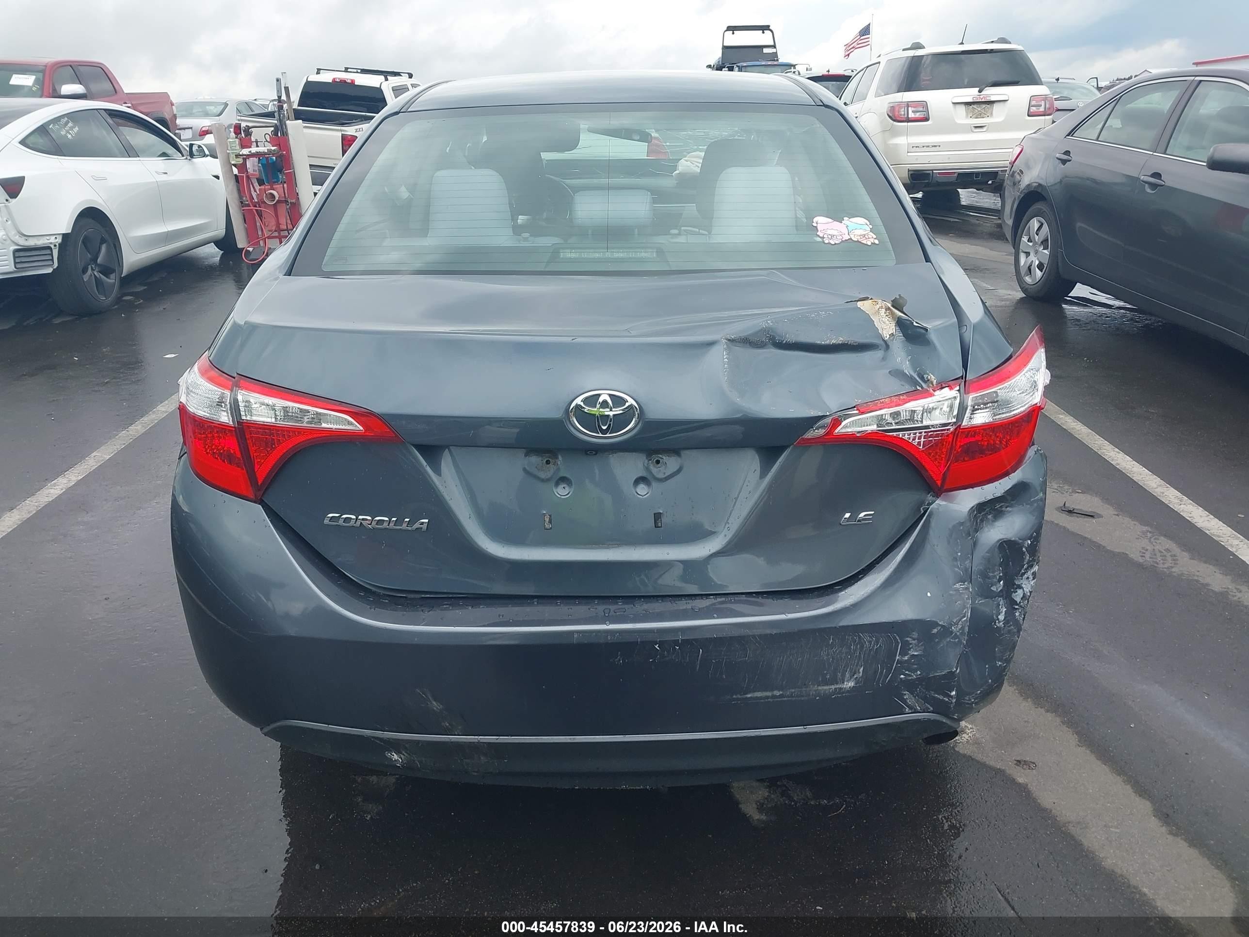 2015 Toyota Corolla Le Blue vin: 2T1BURHE2FC254874