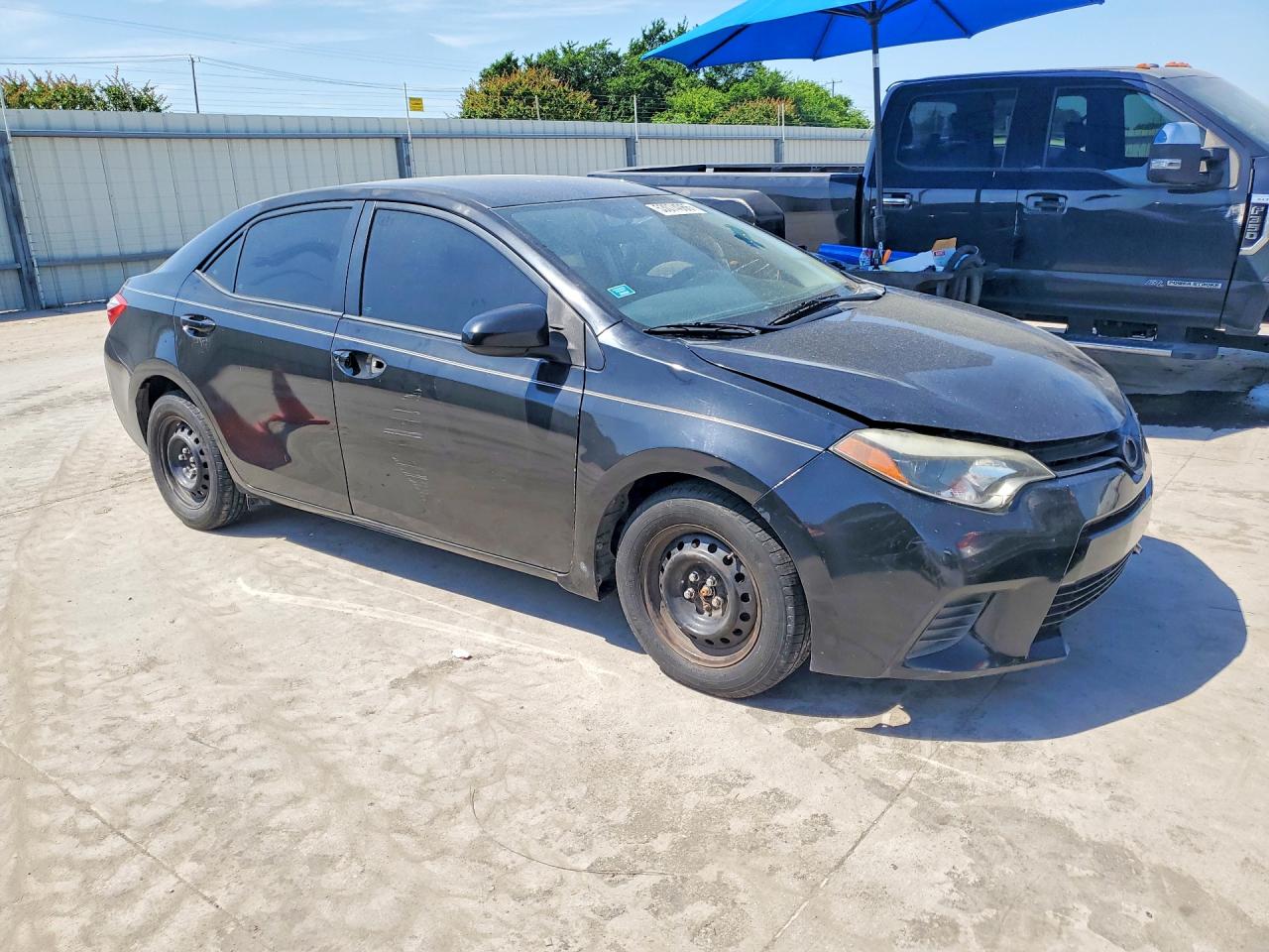 2015 Toyota Corolla L Black vin: 2T1BURHE2FC259153