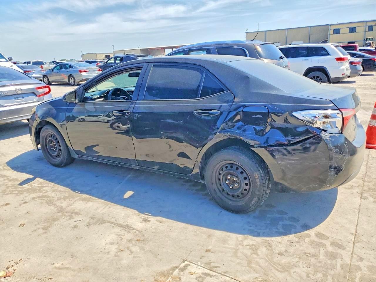 2015 Toyota Corolla L Black vin: 2T1BURHE2FC259153