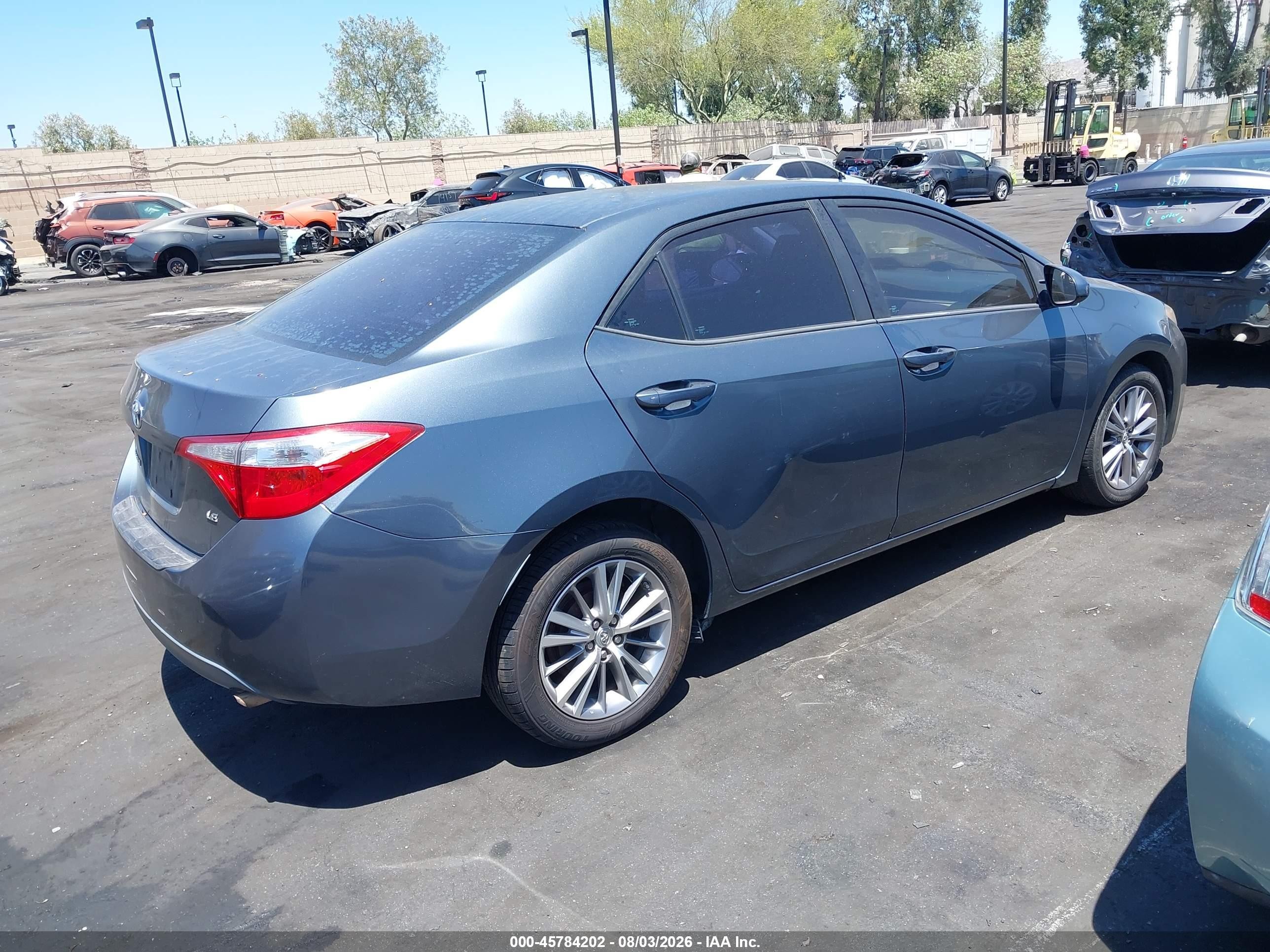 2015 Toyota Corolla Le Plus Синий vin: 2T1BURHE2FC268757