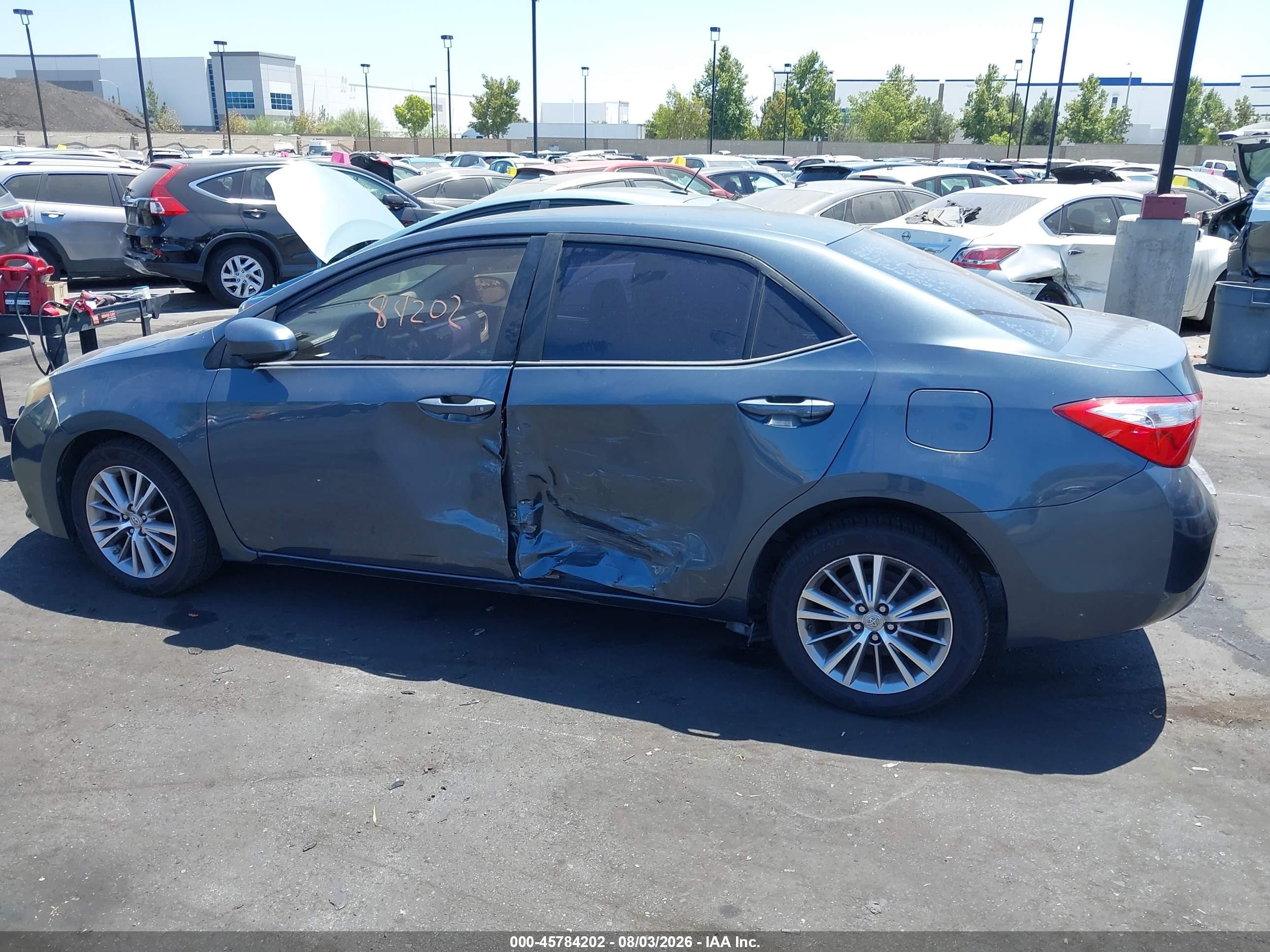 2015 Toyota Corolla Le Plus Синий vin: 2T1BURHE2FC268757