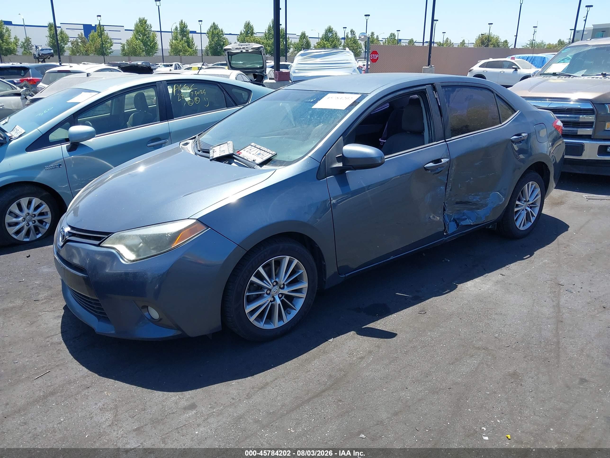 2015 Toyota Corolla Le Plus Синий vin: 2T1BURHE2FC268757