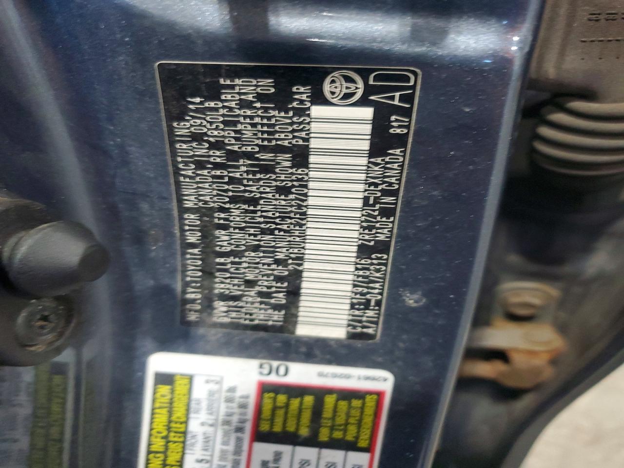 2015 Toyota Corolla Le Blue vin: 2T1BURHE2FC270136