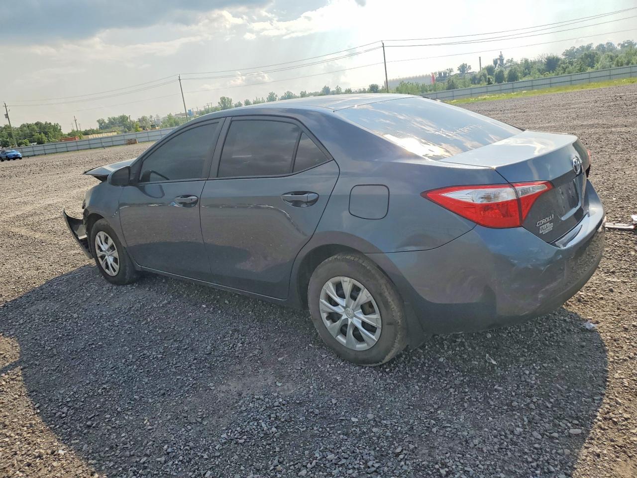 2015 Toyota Corolla L Blue vin: 2T1BURHE2FC277362
